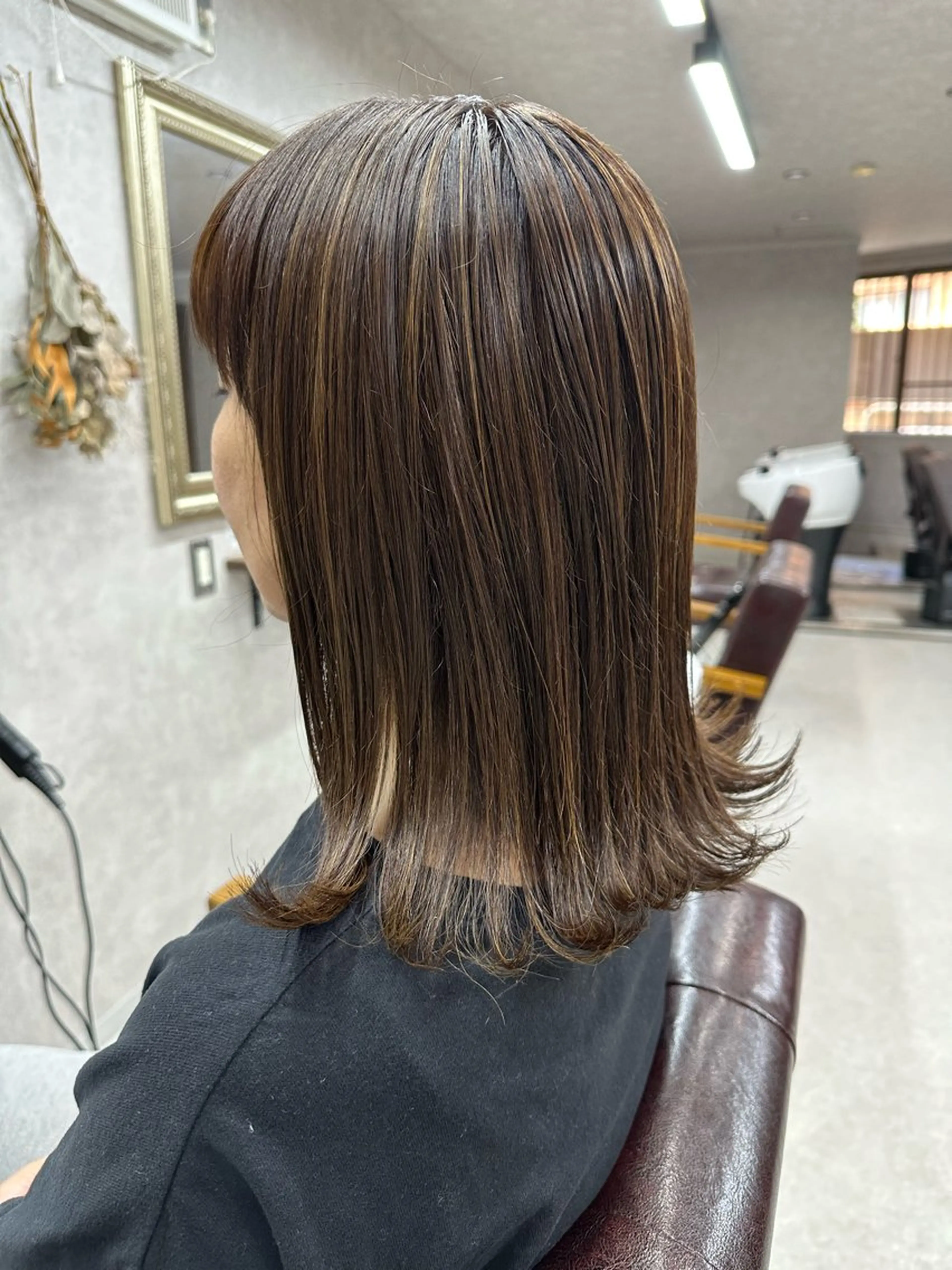 ロング カラー カット ヘアカラー トリートメント Lien 深井店のヘアスタイル