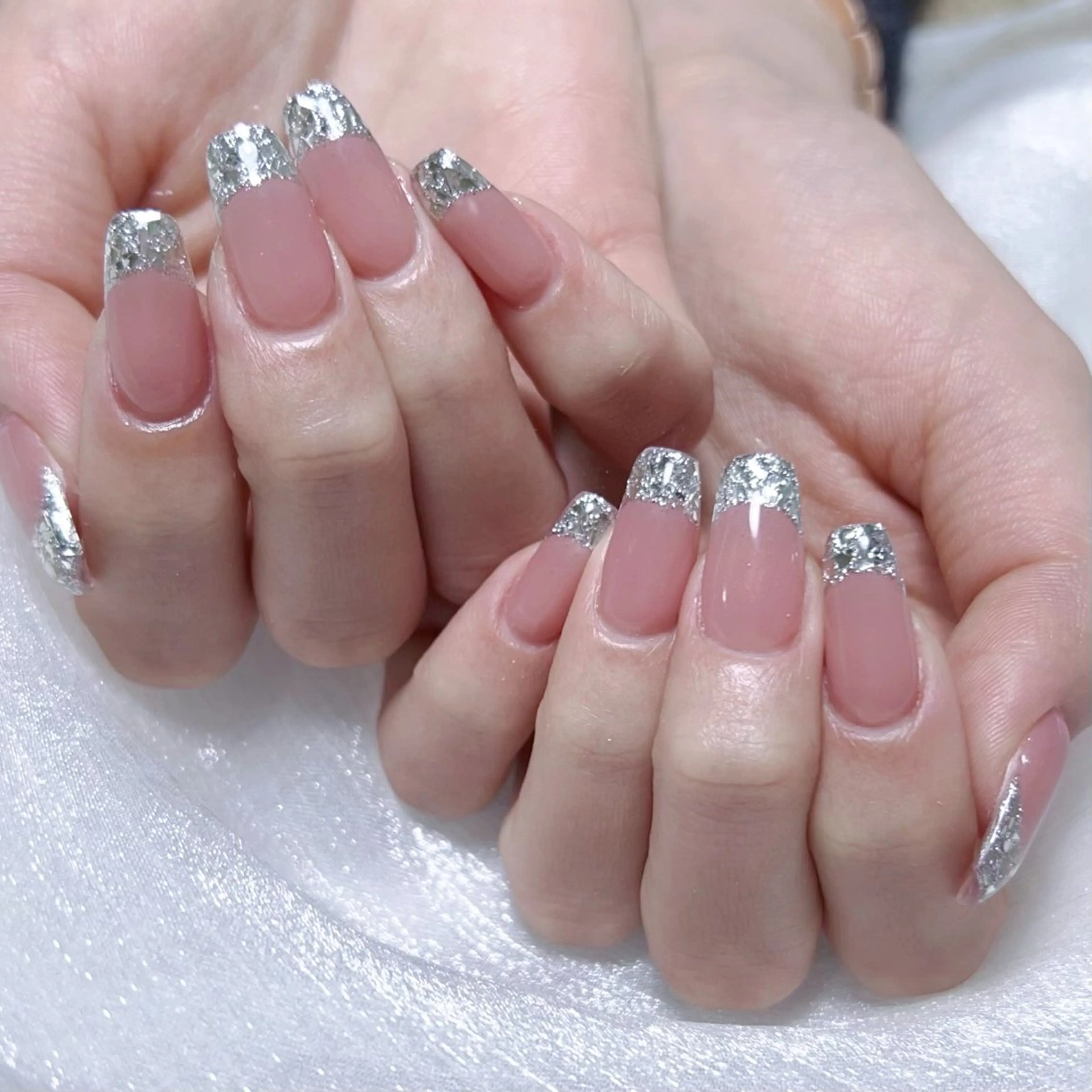 メンズ ネイル メンズ韓国風 アートネイル オーロラネイル ガーリー キラキラネイル ハンドネイル Nail salon 木にいるのネイルデザイン