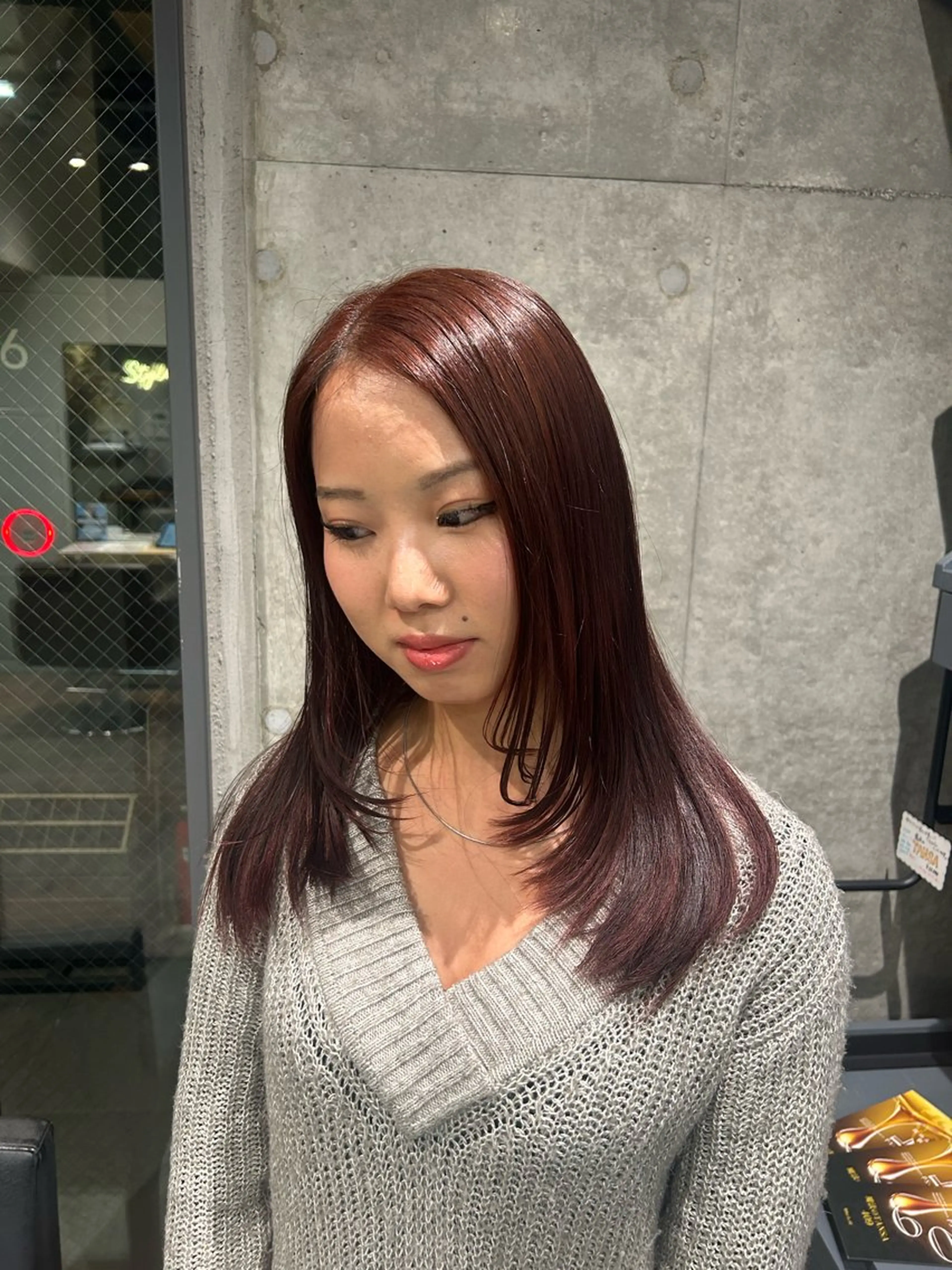 ロング ヘアカラー 透明感カラー/縮毛/ chino🍀のヘアスタイル