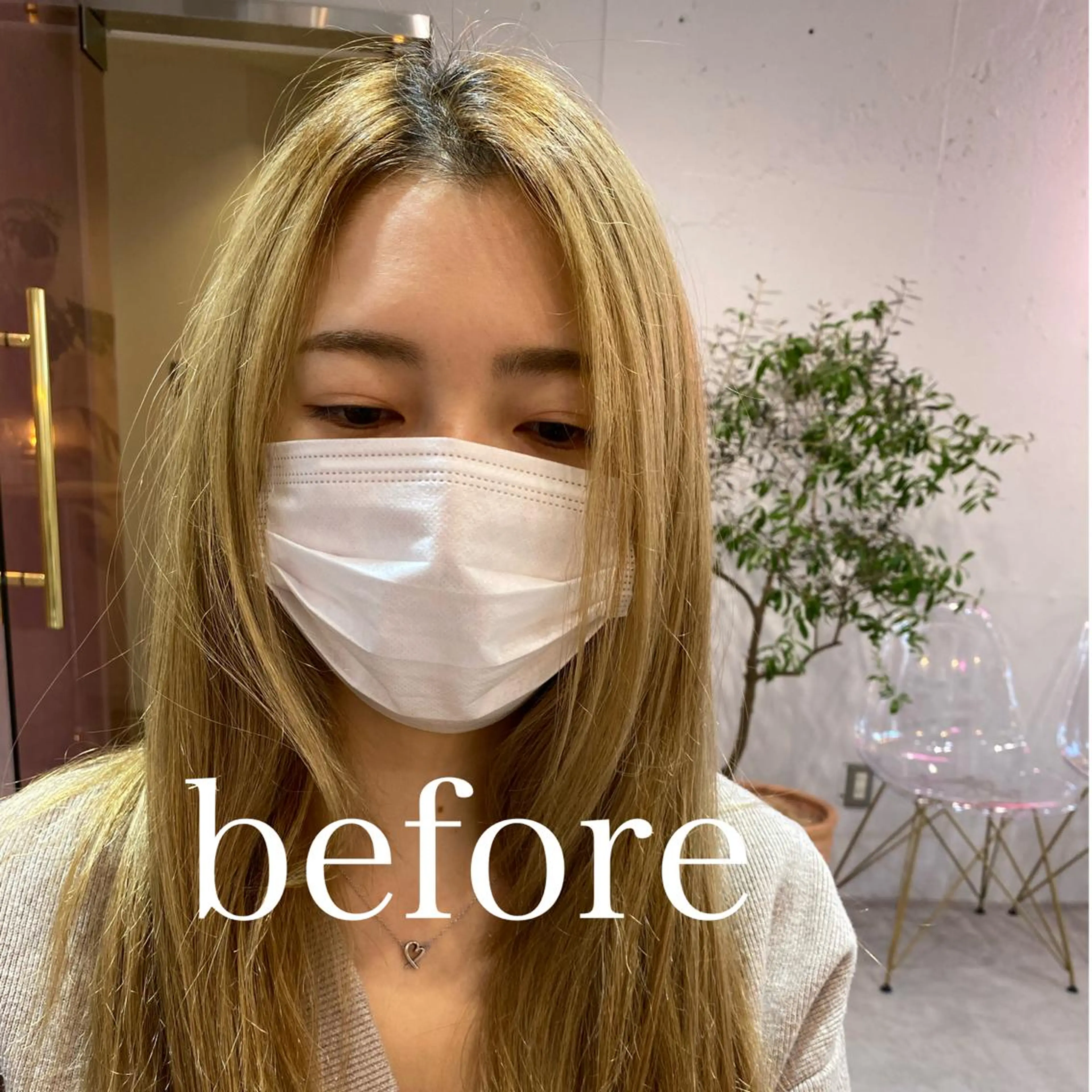 ロング カラー くびれヘア 天使の羽バング・フェザーバング 髪質改善 韓国風ヘア くびれレイヤー 新宿/韓国風レイヤー 髪質改善/渋谷直樹のヘアスタイル