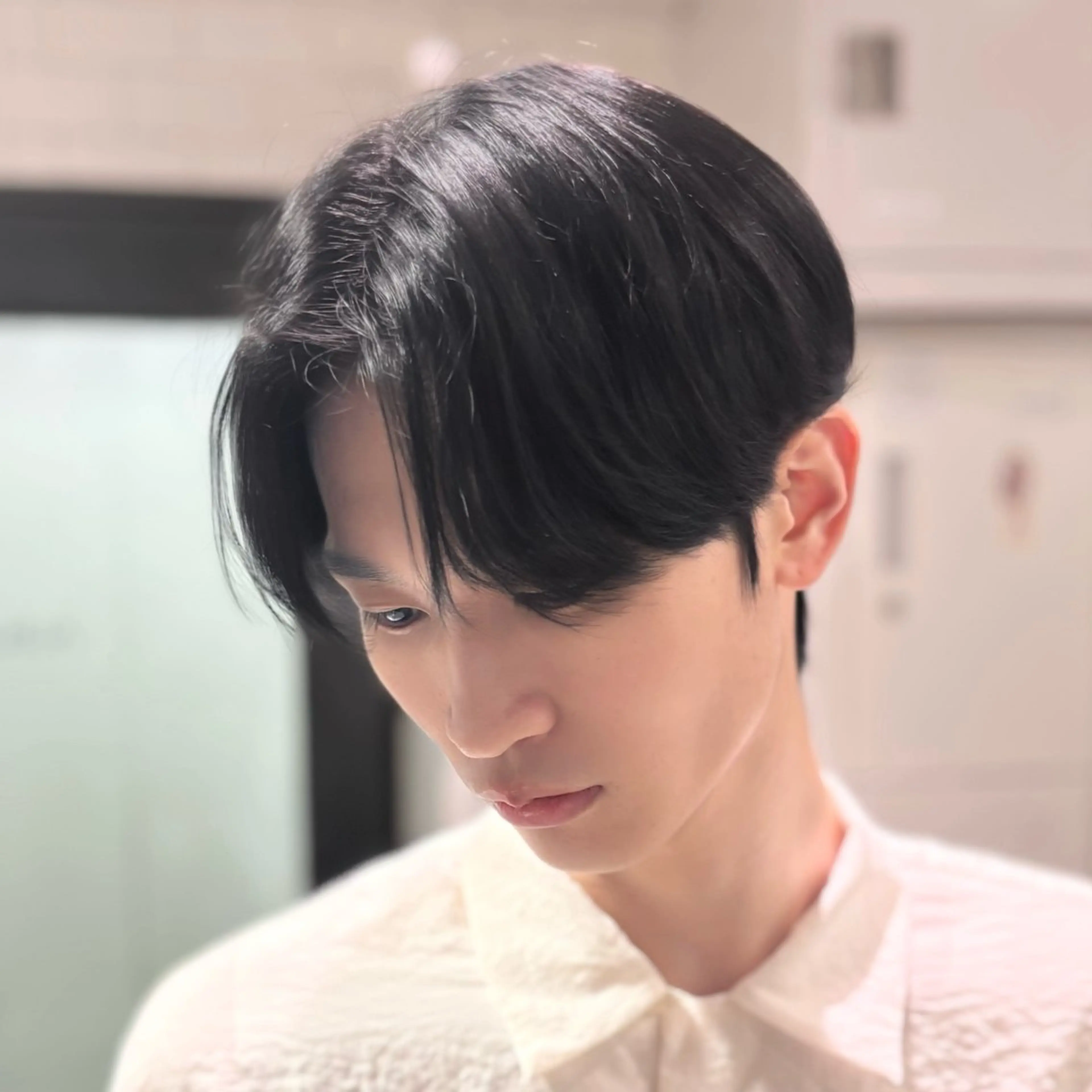 【曲がる縮毛矯正 ➕ メンズカット】メンズ様限定✨️くせ毛やの方必見のメニューです🌀✨️の写真