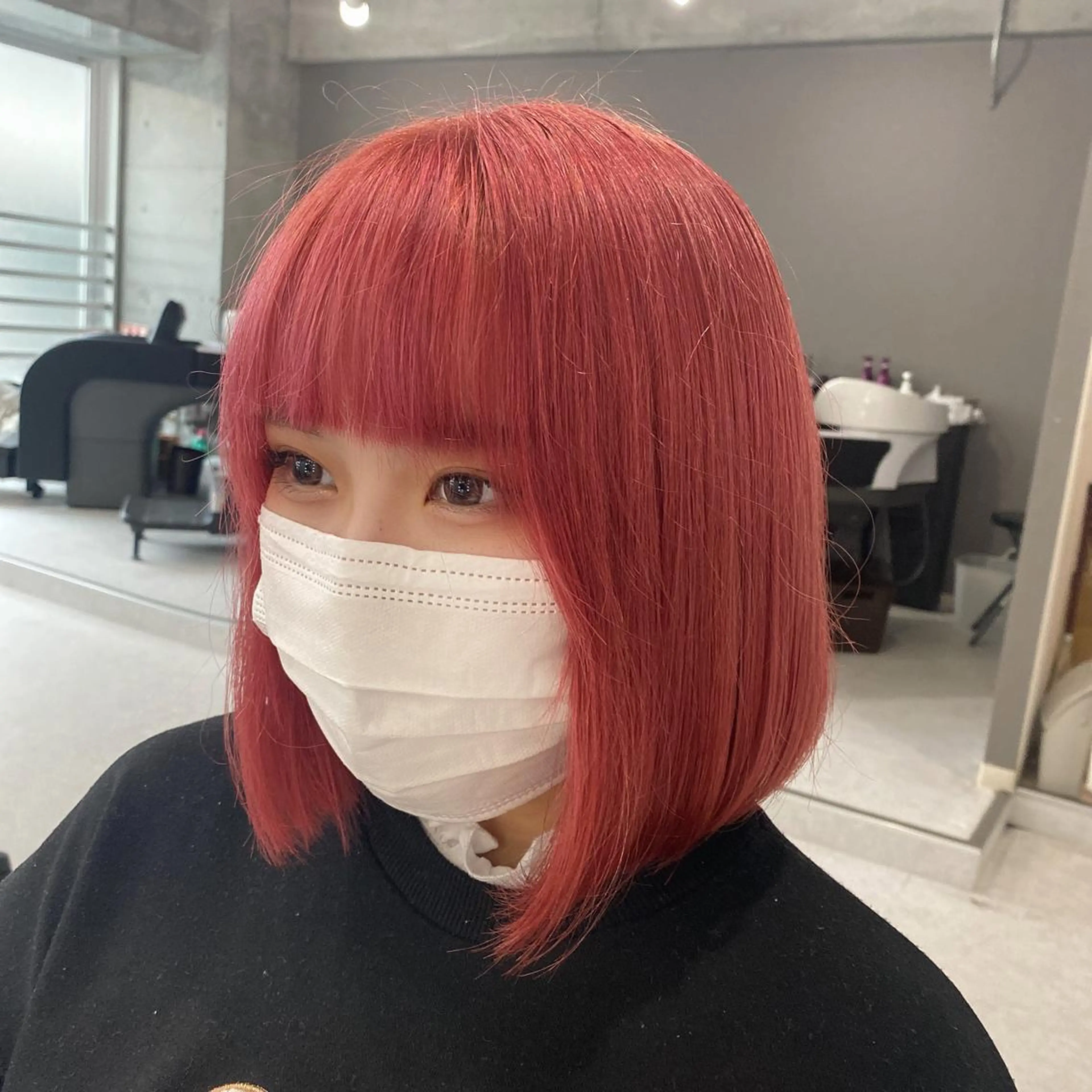 ミディアム カラー カット ヘアカラー トリートメント 韓国ヘア特化💍 tiam💍ブリーチのヘアスタイル