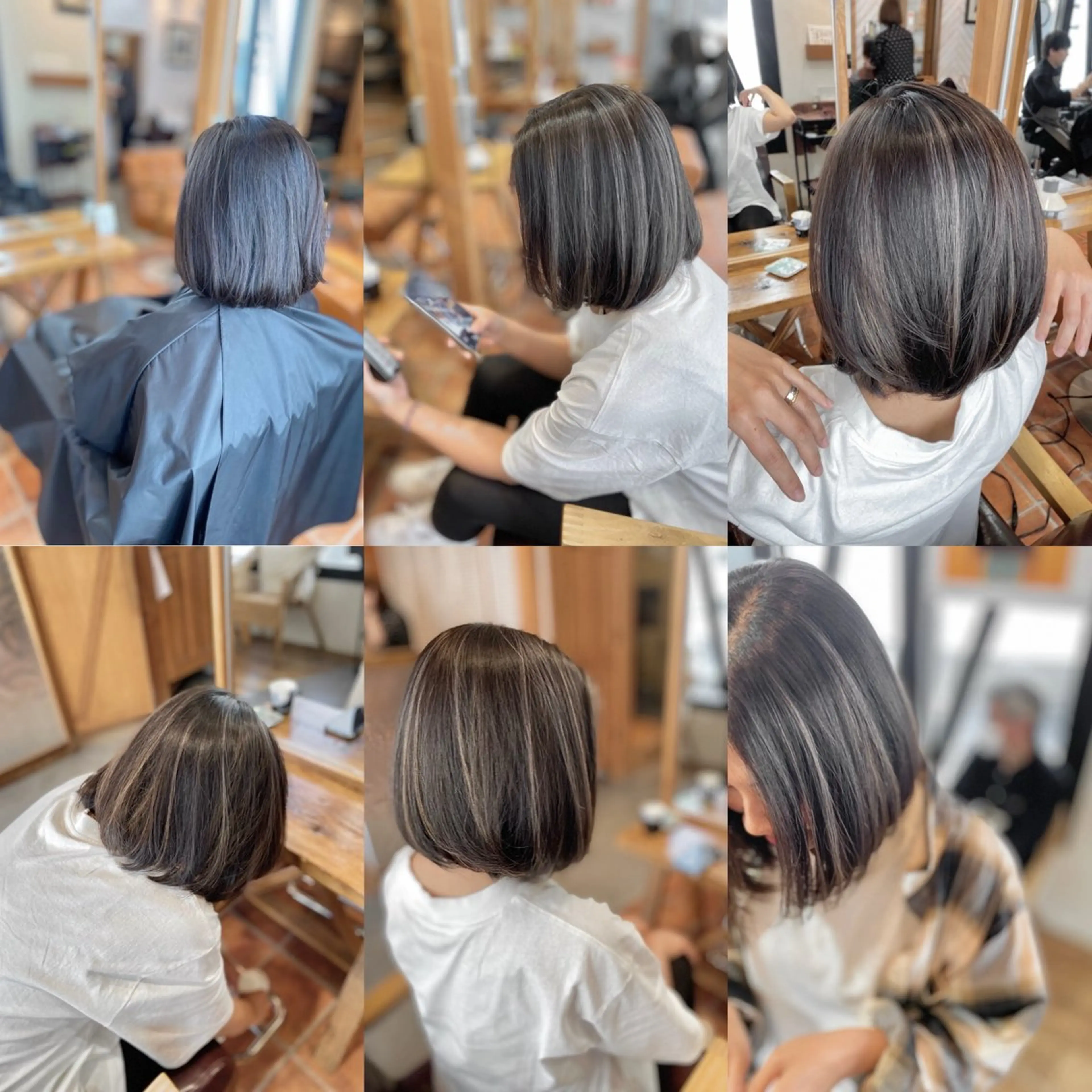 カット＋ハイライト＋フルカラーの写真