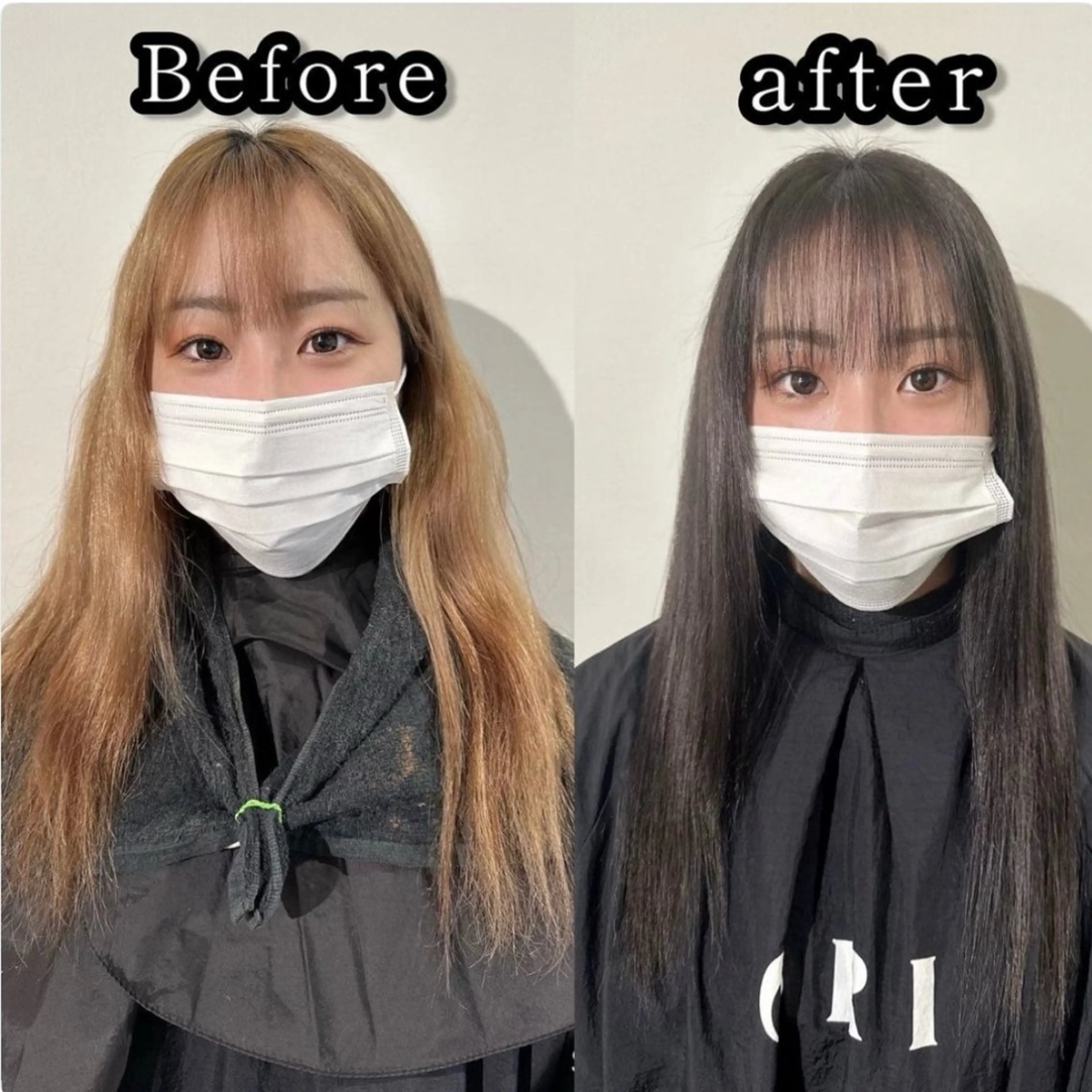 セミロング 縮毛矯正 トリートメント clomus所属・🩵ブリーチ矯正 HIDE🩵のヘアスタイル