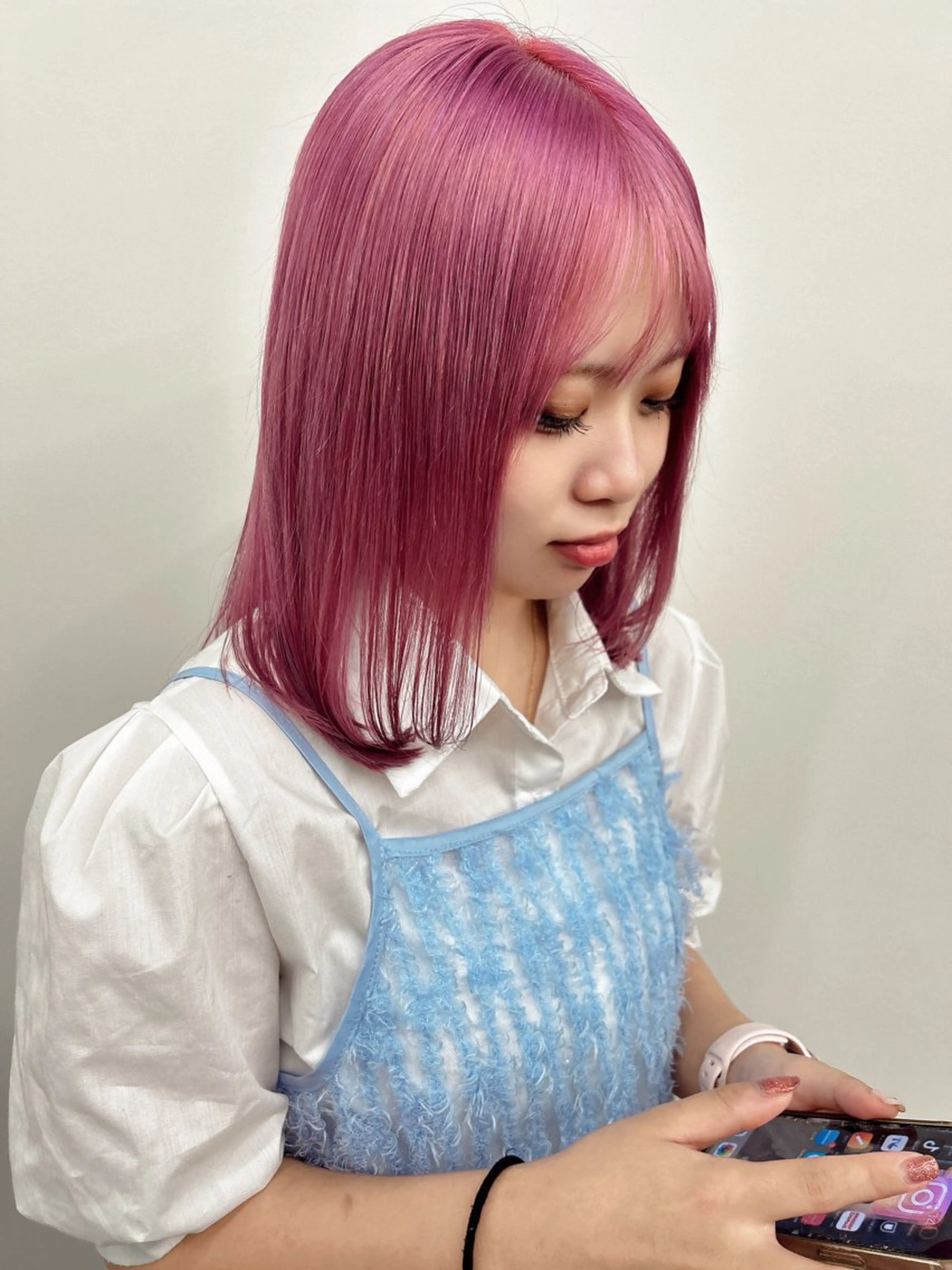 ロング カラー noa  🦋 ブリーチ/暖色のヘアスタイル