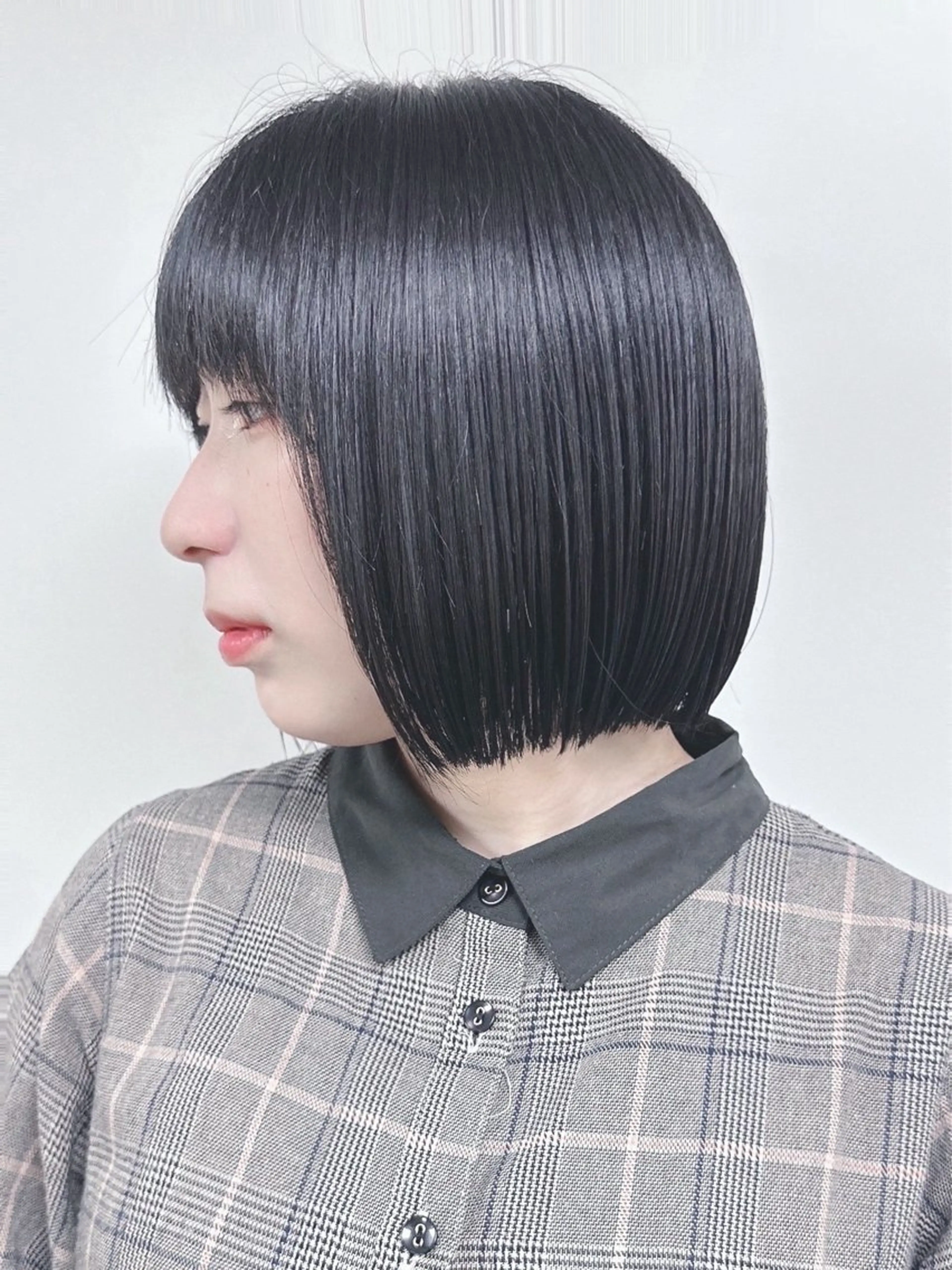 ミディアム 小顔ボブ/お悩み解決 /ボブパーマ/とういのヘアスタイル