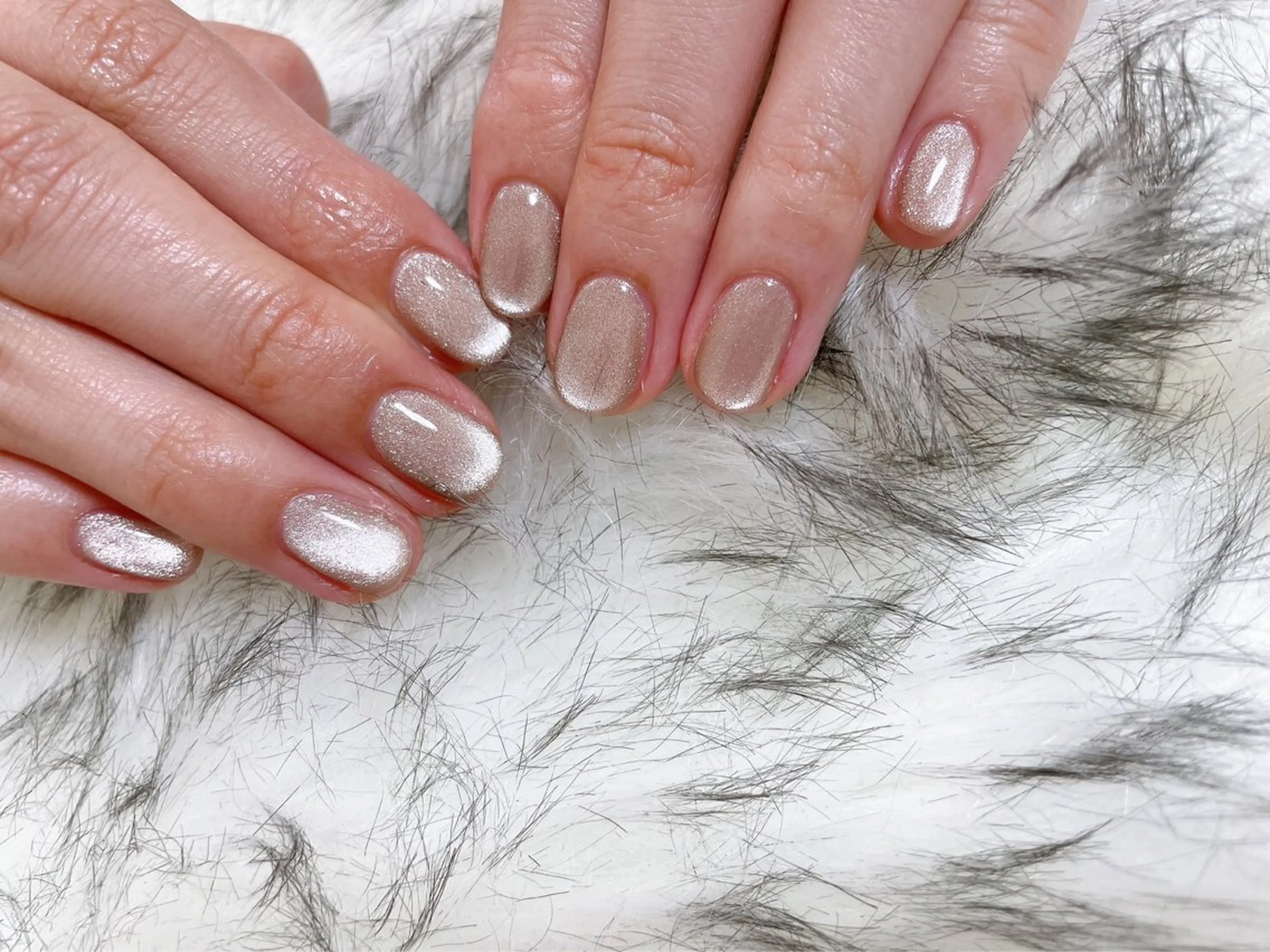 ネイル オーロラネイル フットネイル フレンチネイル ジェルネイル 韓国ネイル Mogu nail 二子玉川のネイルデザイン