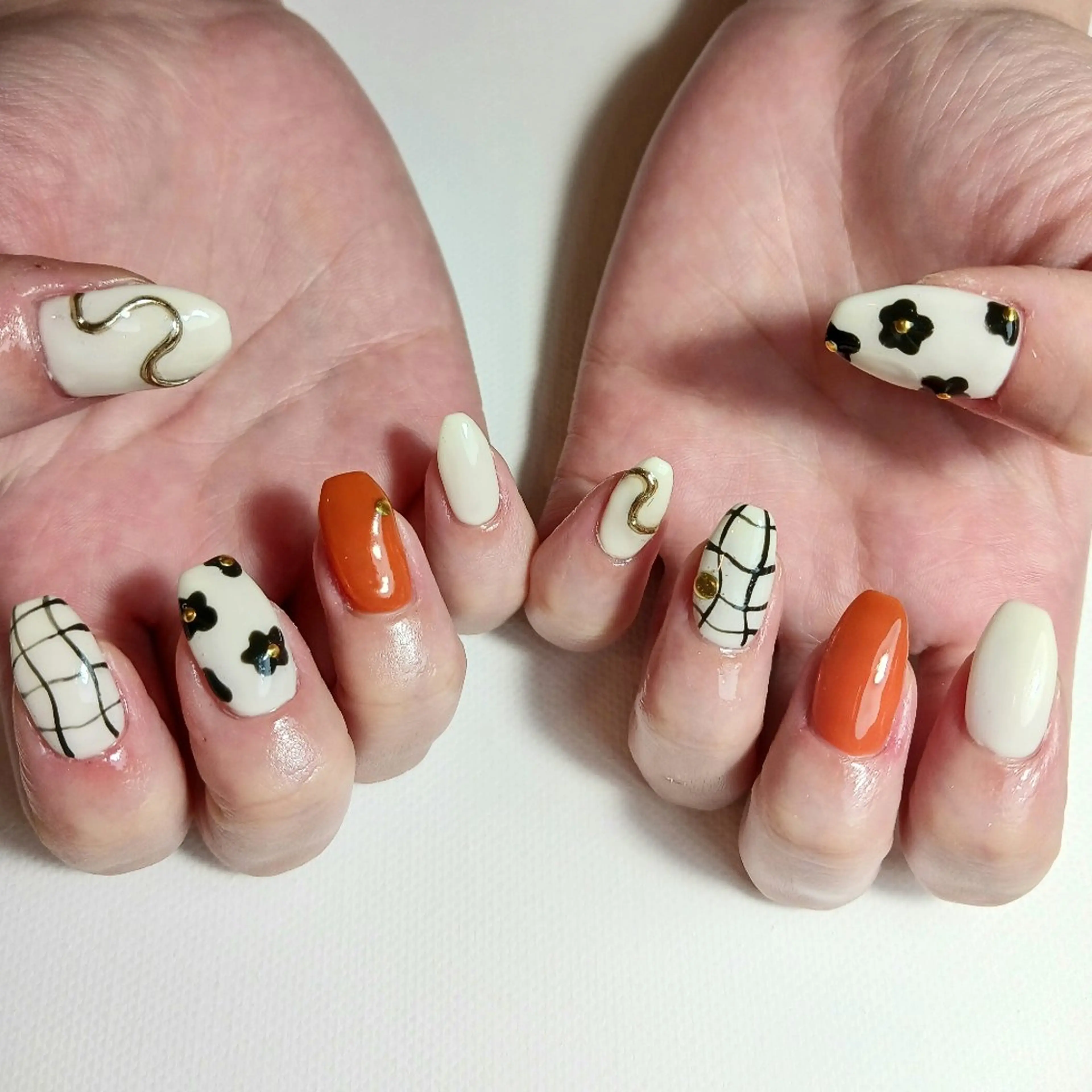 ネイル フラワーネイル ジェルネイル 持ち込み ハンドネイル owlnail /持込みデザイン専門のネイルデザイン