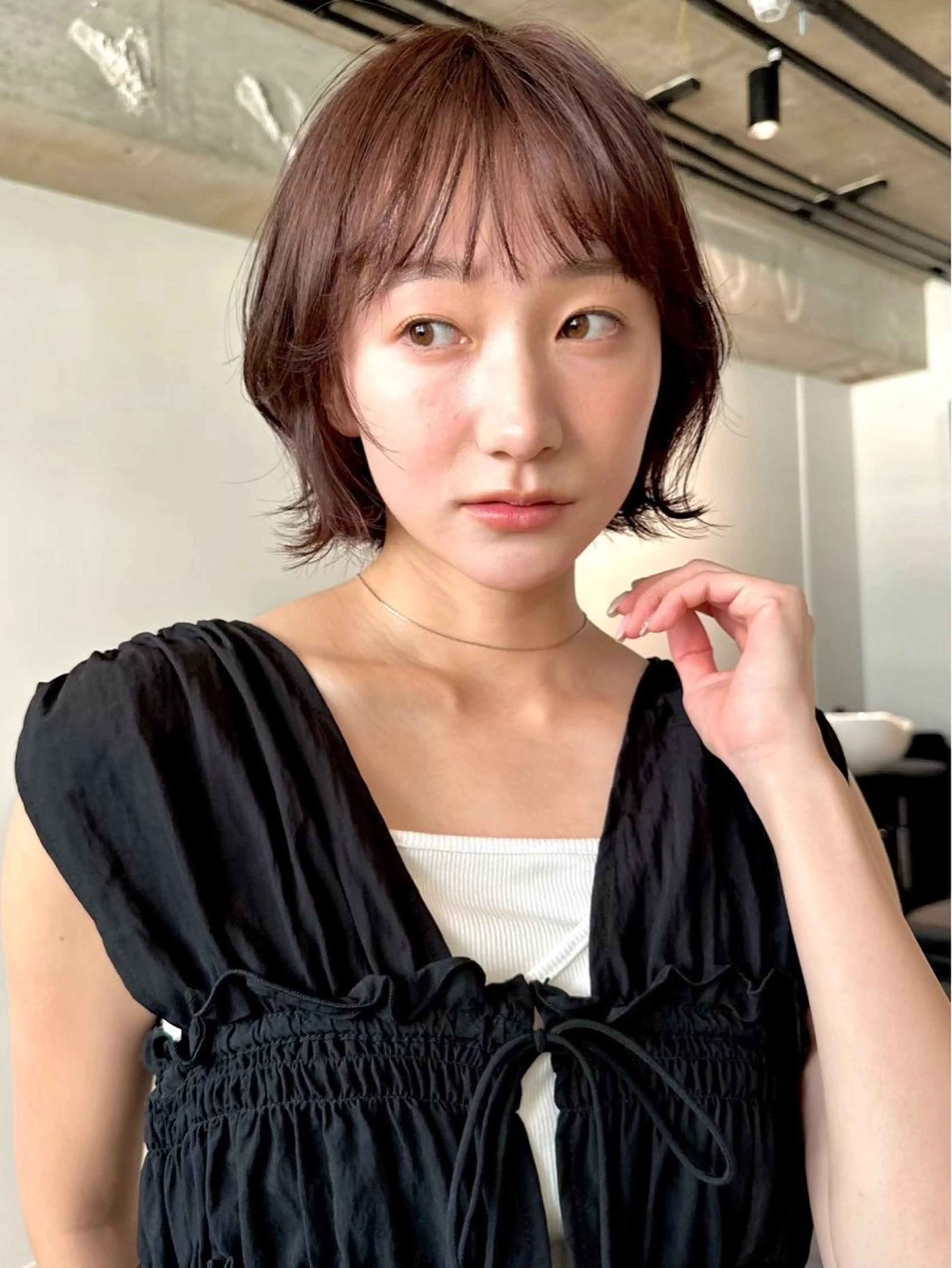 ミディアム カラー パーマ 💍🧸カラーモデル 募集中🧸💍のヘアスタイル