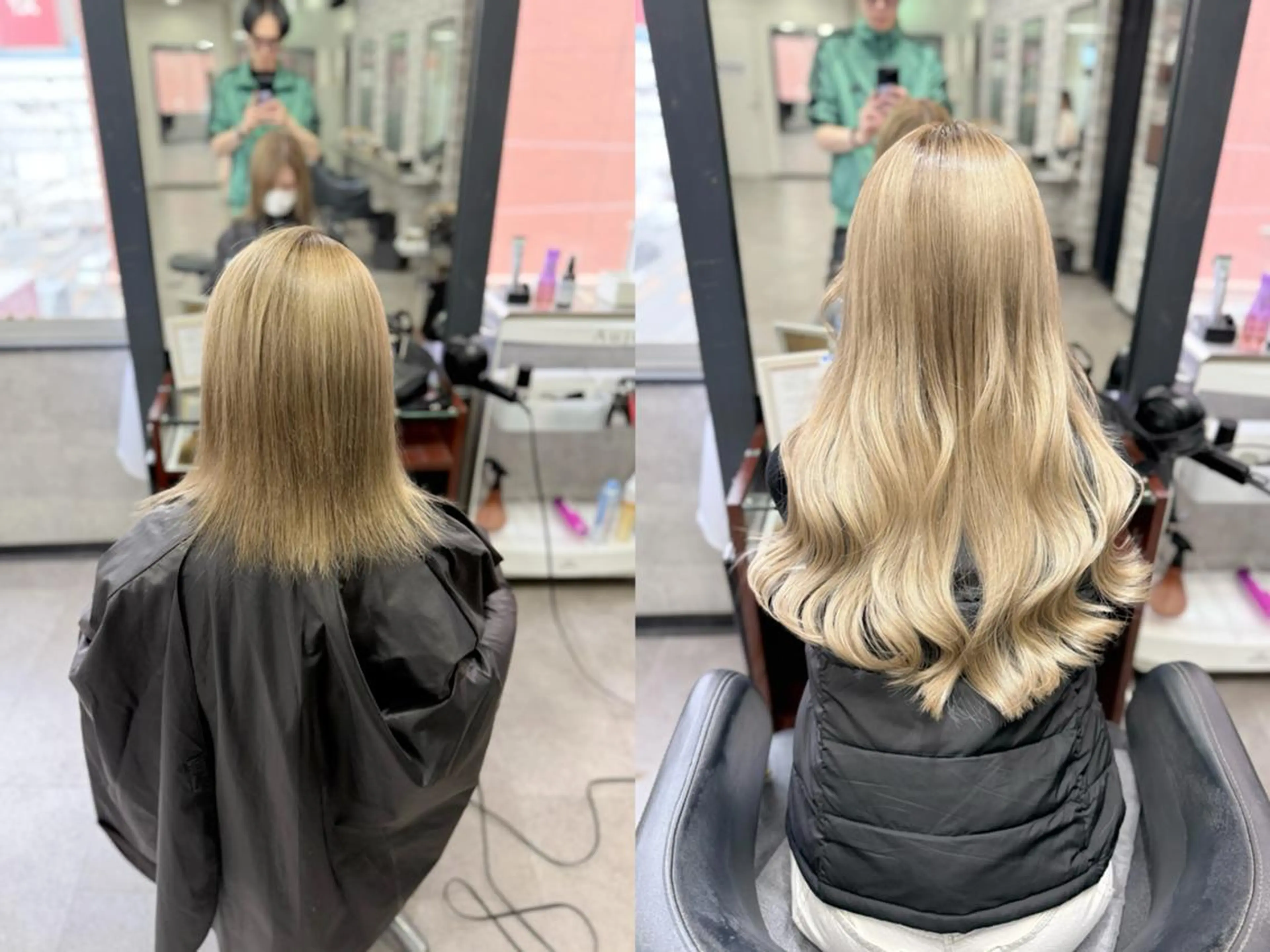 ロング カット ヘアカラー トリートメント 💎馴染むエクステ ×カラーTOMO💎のヘアスタイル