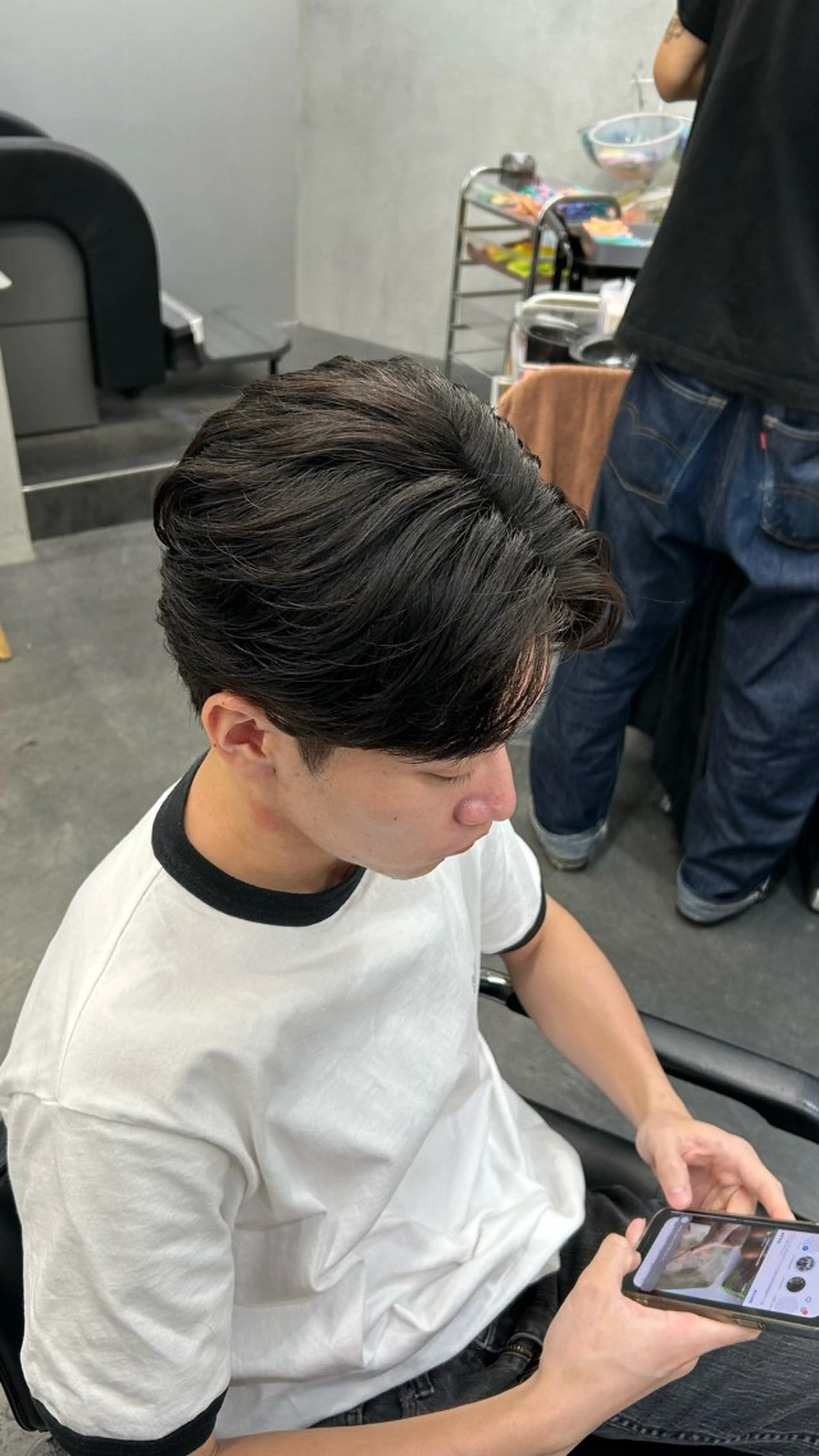 パーマ メンズ 藤平海音/fifth PARKのヘアスタイル