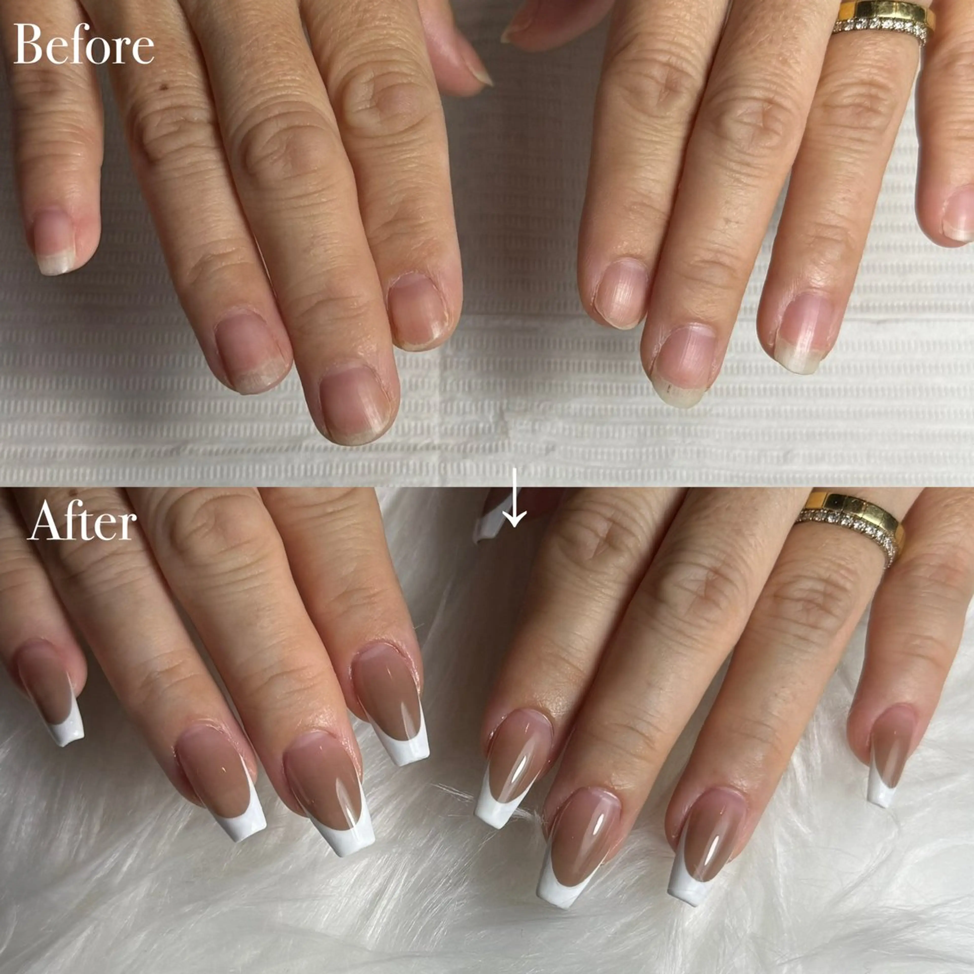 ネイル 長さ出し フレンチネイル オフィスネイル スカルプネイル ブライダルネイル ハンドネイル 〜Nail Tailor〜　ネイルテイラー所属・NailTailor ネイルテイラーのネイルデザイン