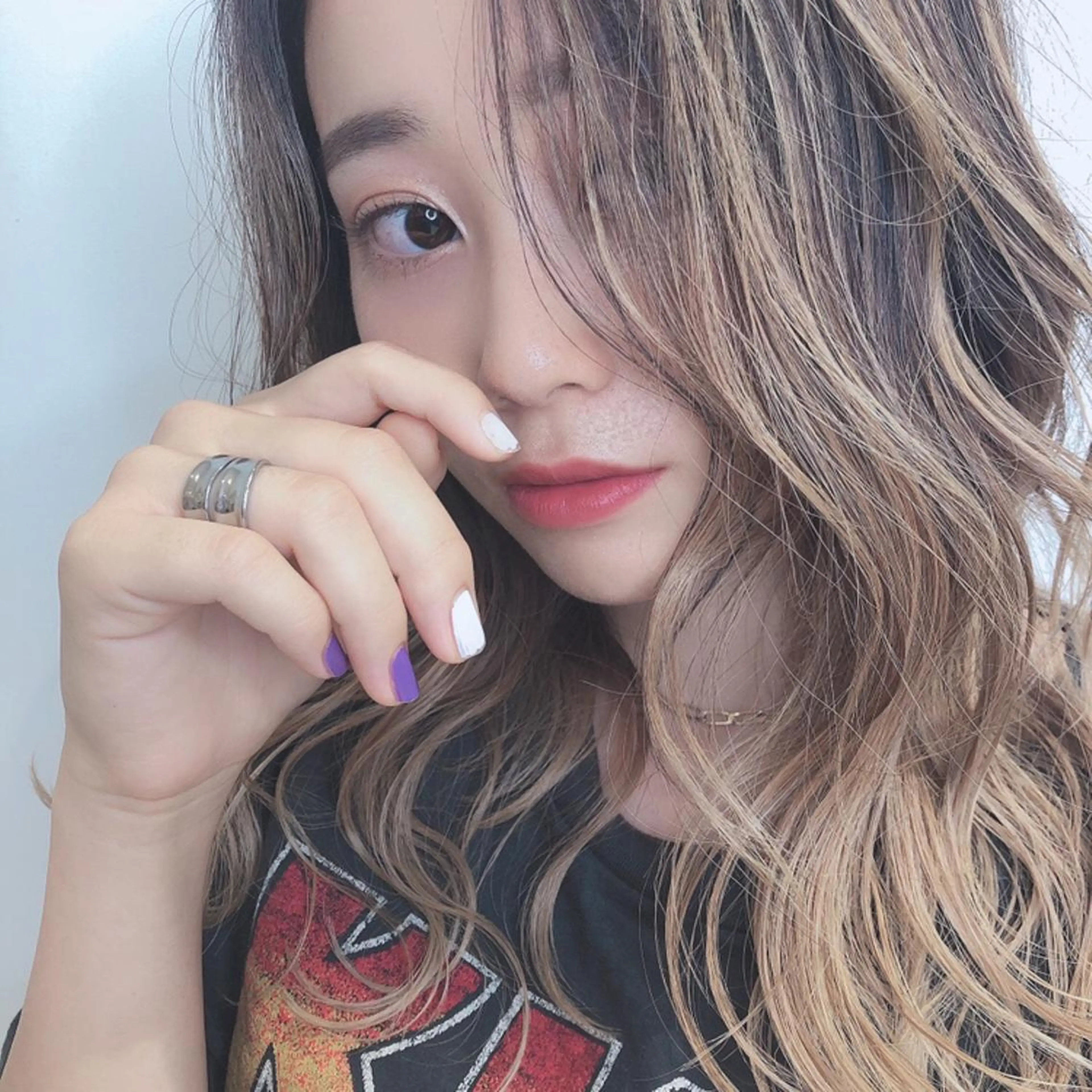 セミロング チダアキフミ Ash大森のヘアスタイル