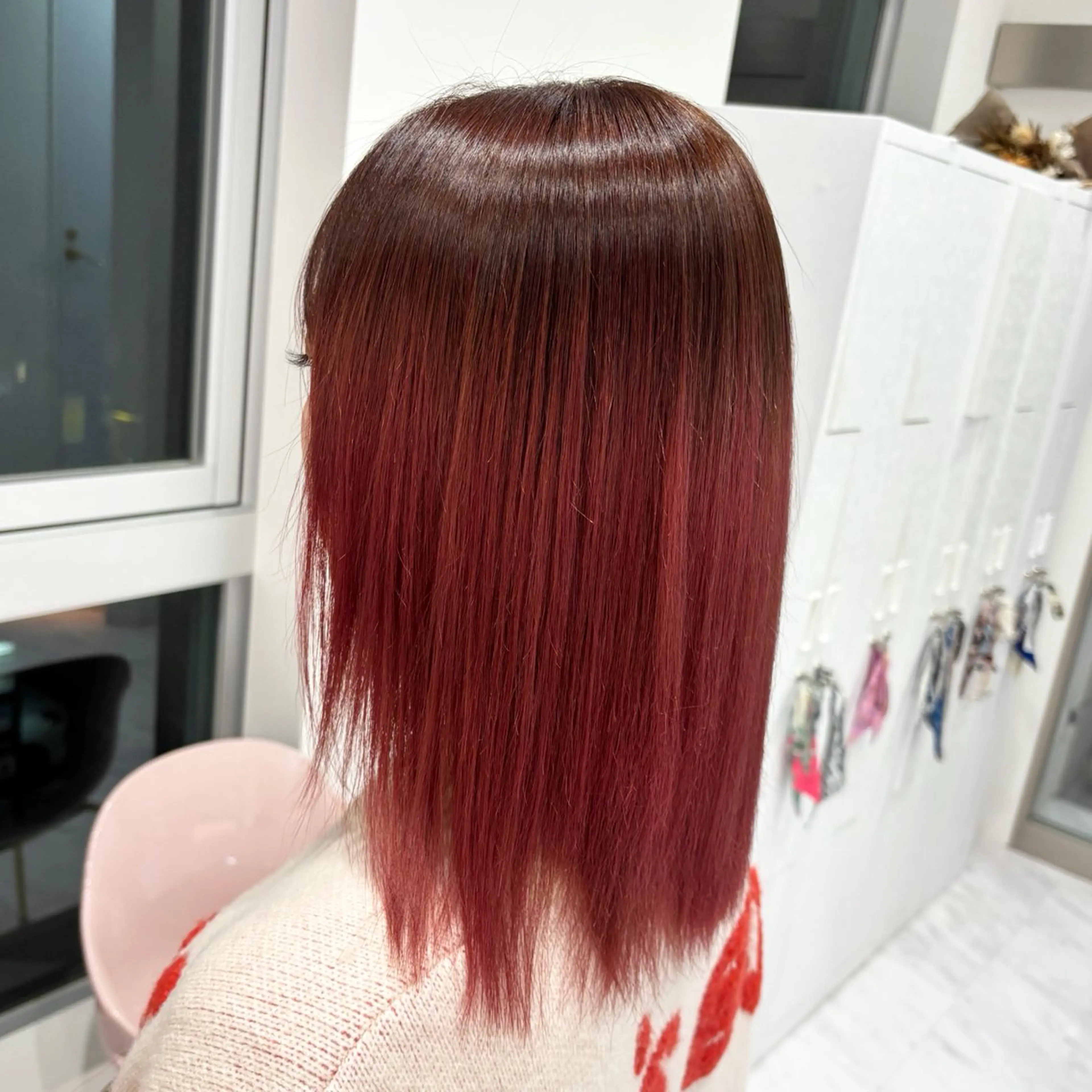 ミディアム カラー ブリーチ ブラウンカラー ブリーチなしカラー カット ヘアカラー Ayu🍯/名駅/ブ リーチカラー/ヘアメのヘアスタイル