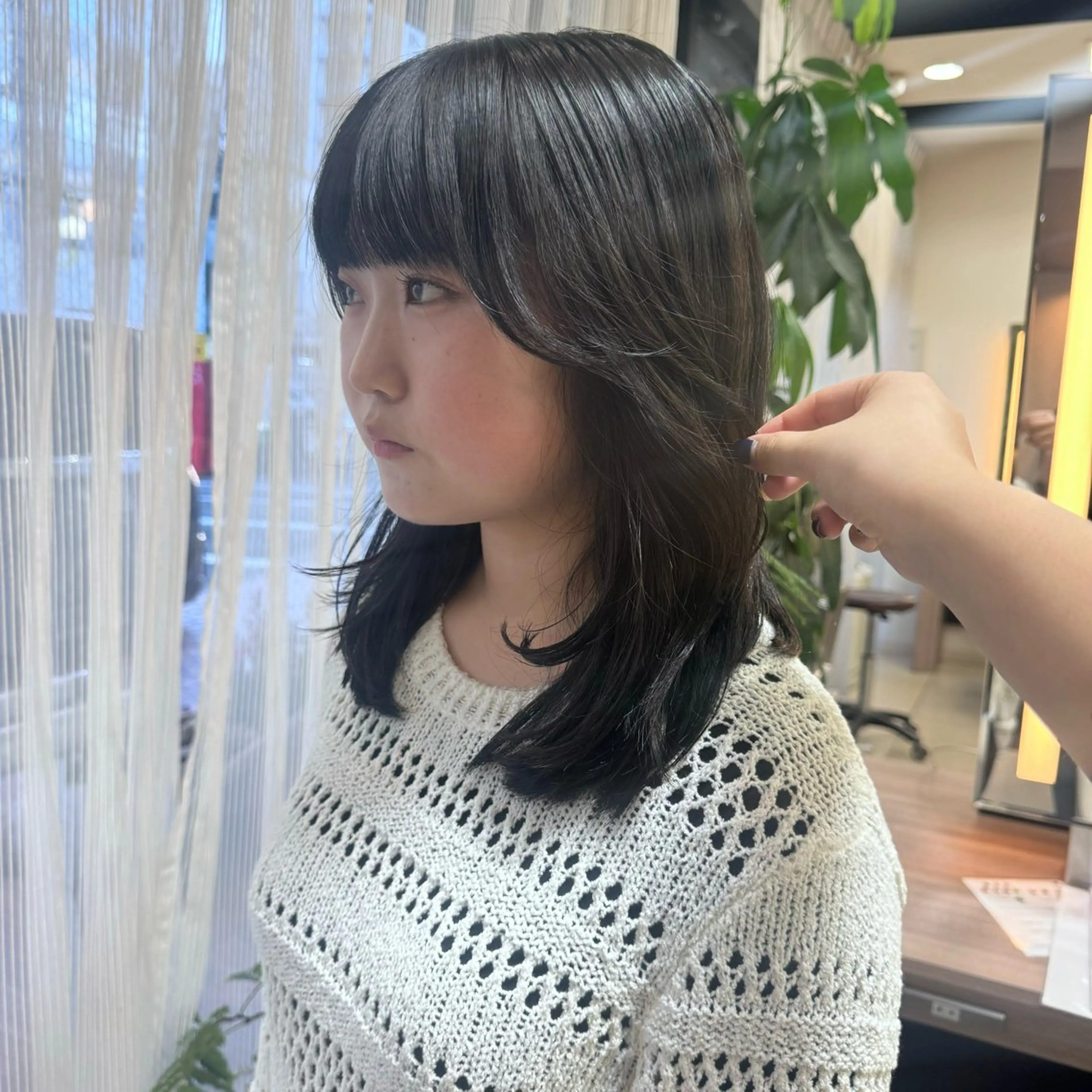 ミディアム カーリーパーマ/ 透明ｶﾗｰ/MIKUのヘアスタイル