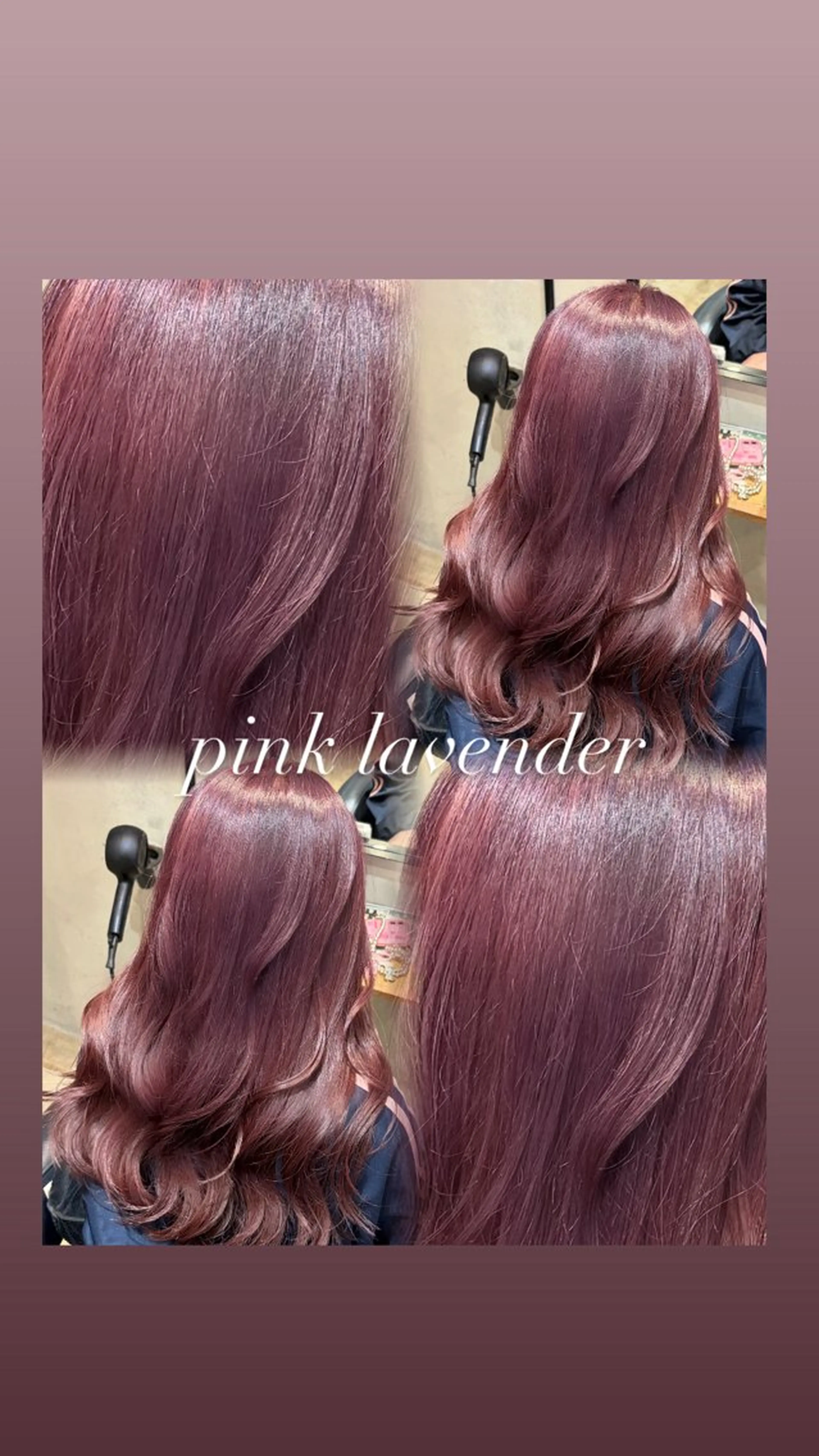 ロング ピンクラベンダー カット ヘアカラー みわ/博多 ブリーチ/メンズヘアのヘアスタイル