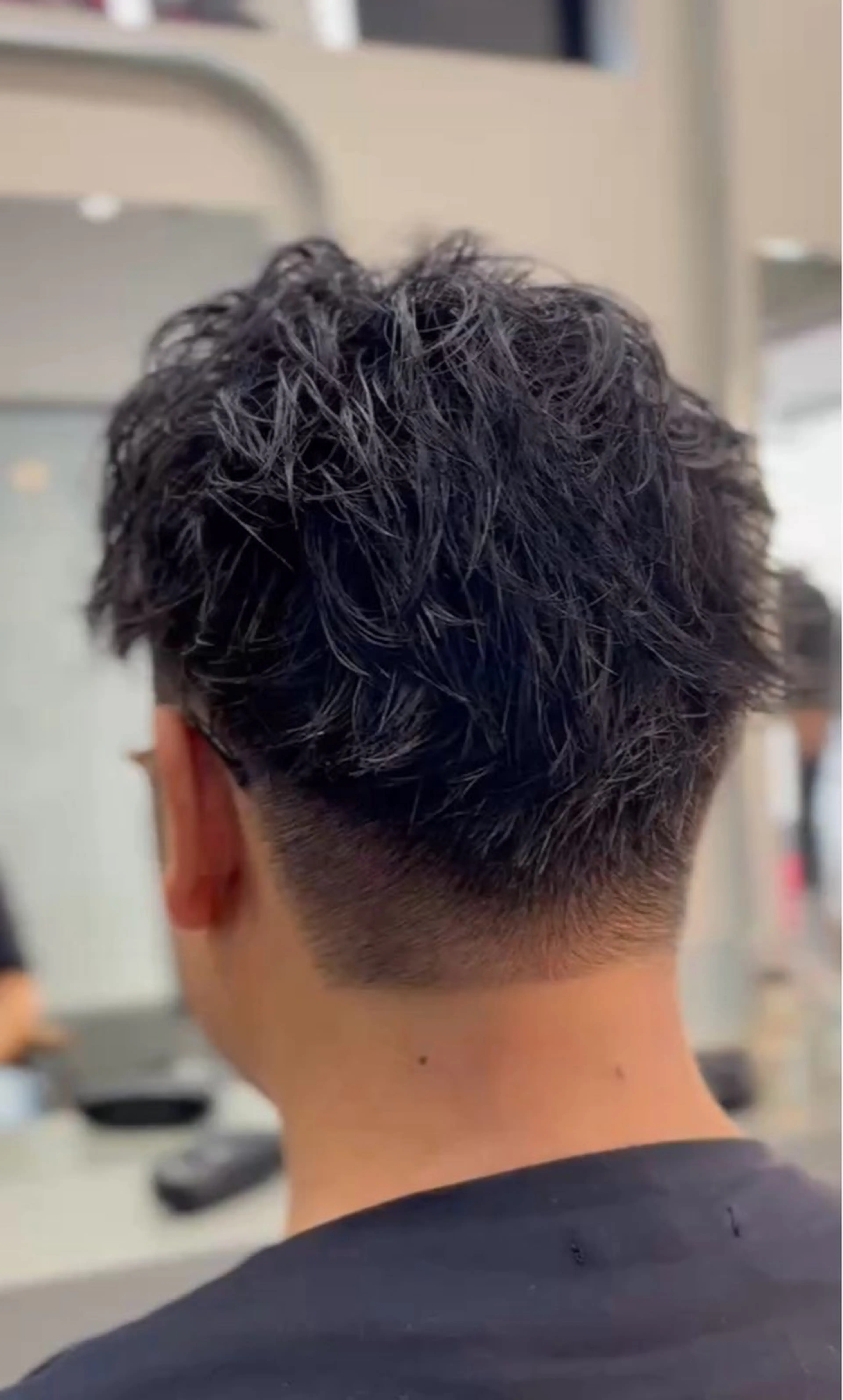 ショート パーマ メンズ カット パーマ メンズ専門サロン wokeのヘアスタイル