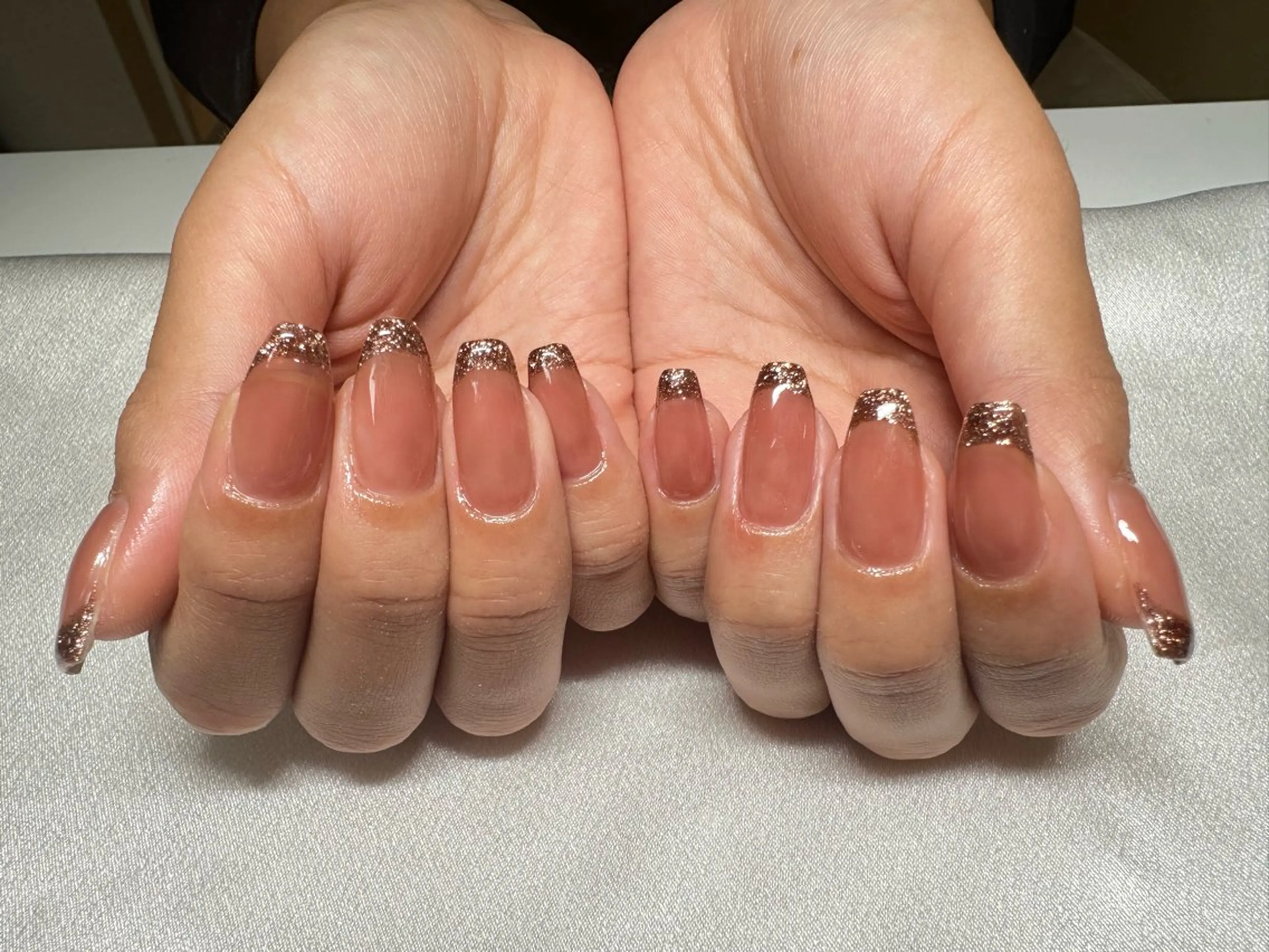 ミニモ限定価格🌸新規オフ無料★ラメフレンチの写真