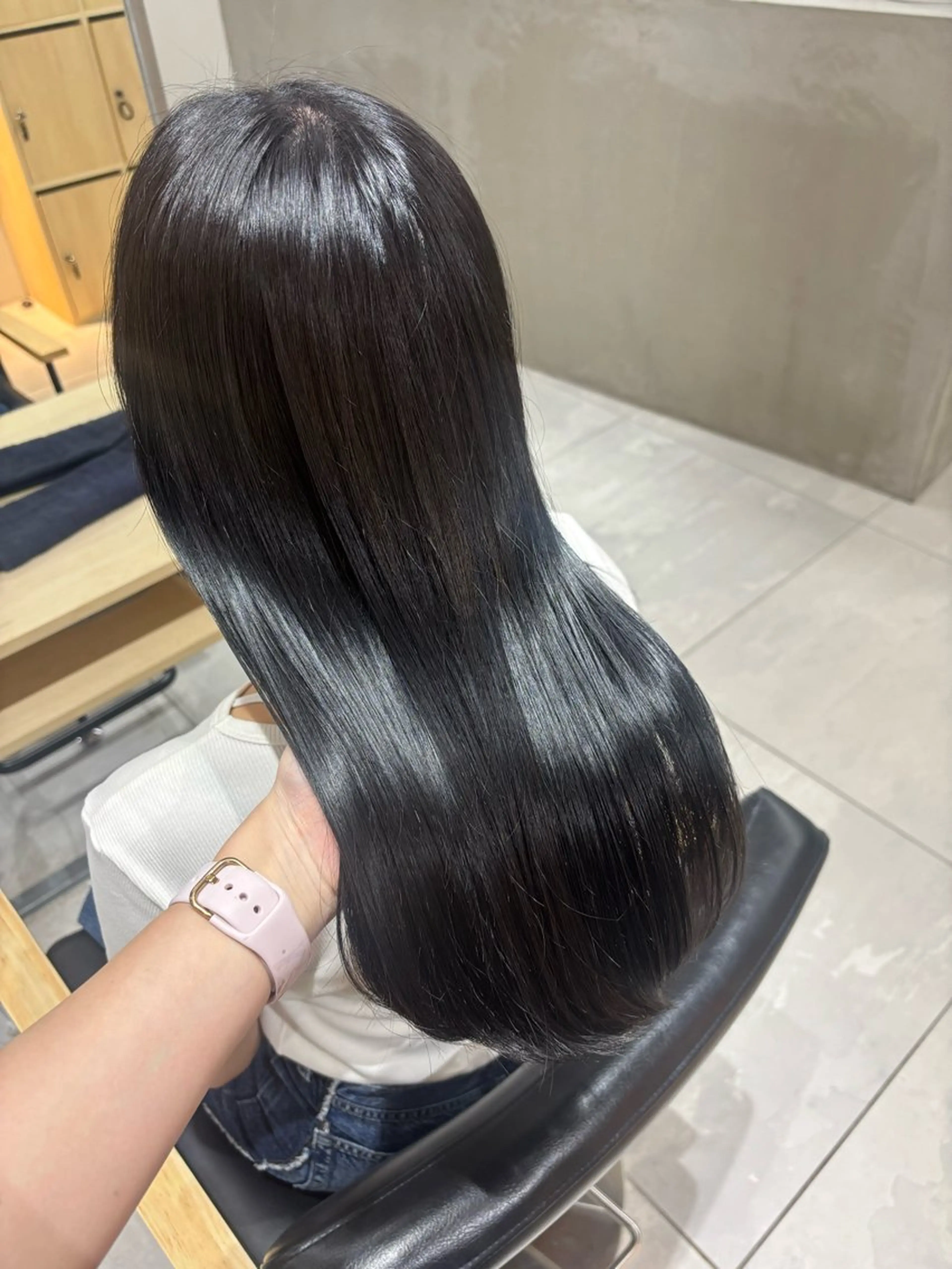 セミロング カラー ヘアアレンジ ヘアカラー ヘッドスパ ベージュ/グレージュ 🧸あやか/表参道のヘアスタイル