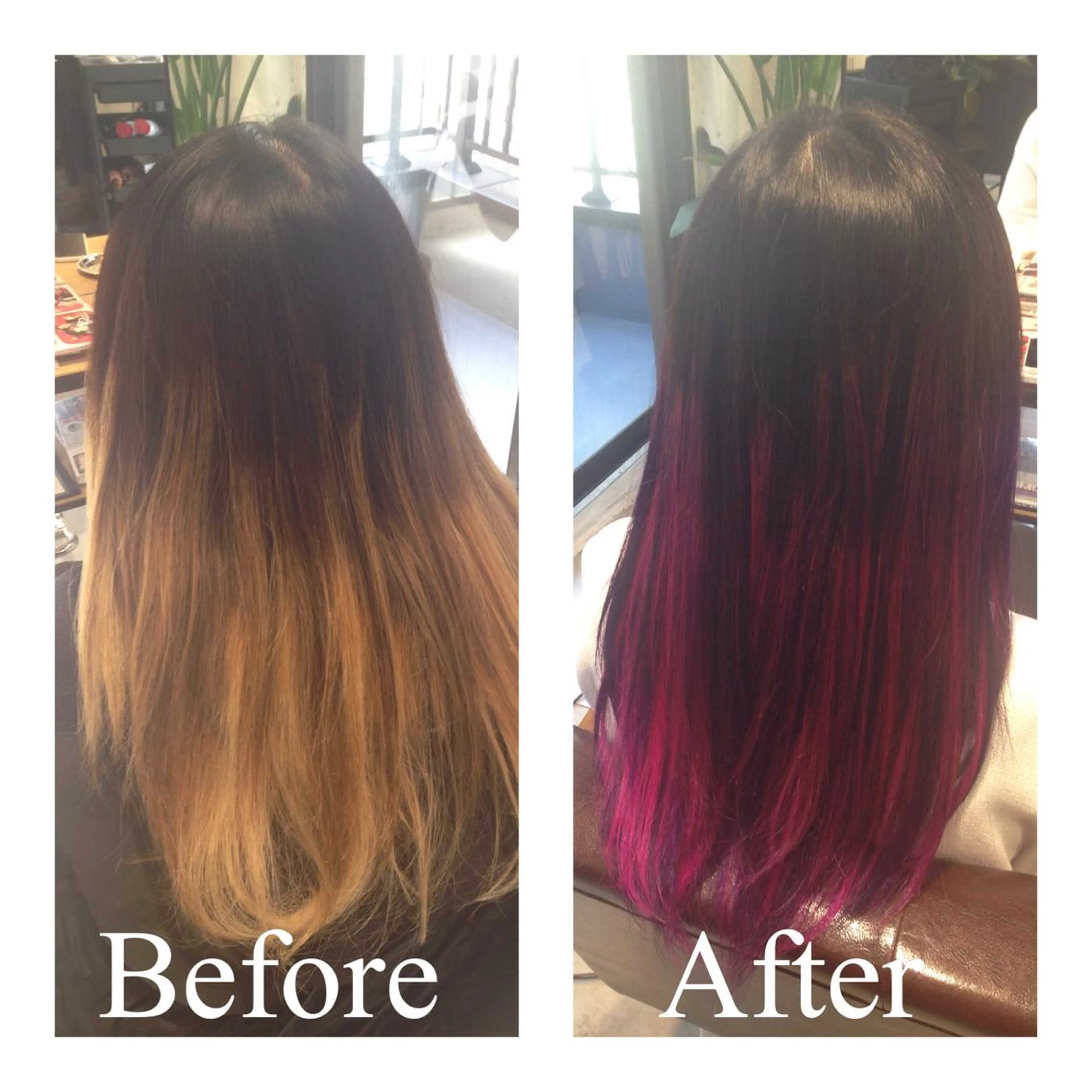 セミロング ロング カラー アオガミ （前髪顔周りカット）のヘアスタイル