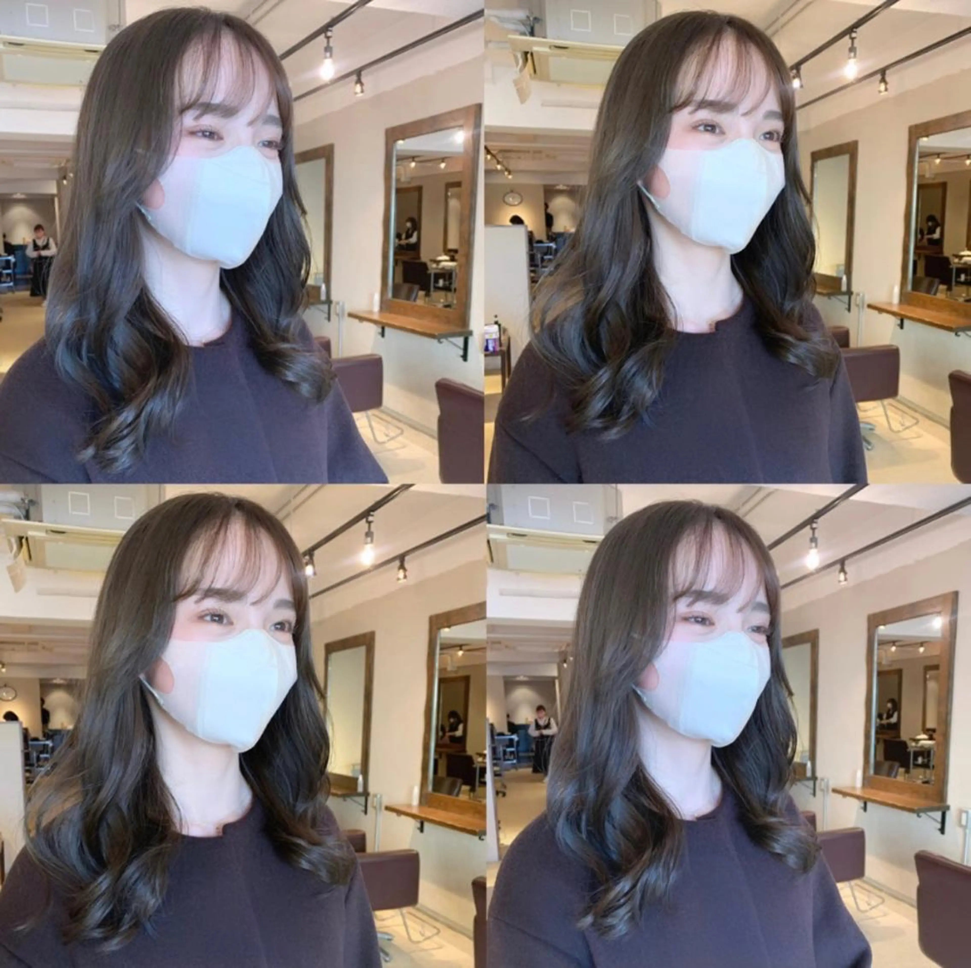 セミロング カラー ベージュカラー オリーブベージュ 透明感/オリーブ/ グレージュ/YUKAのヘアスタイル