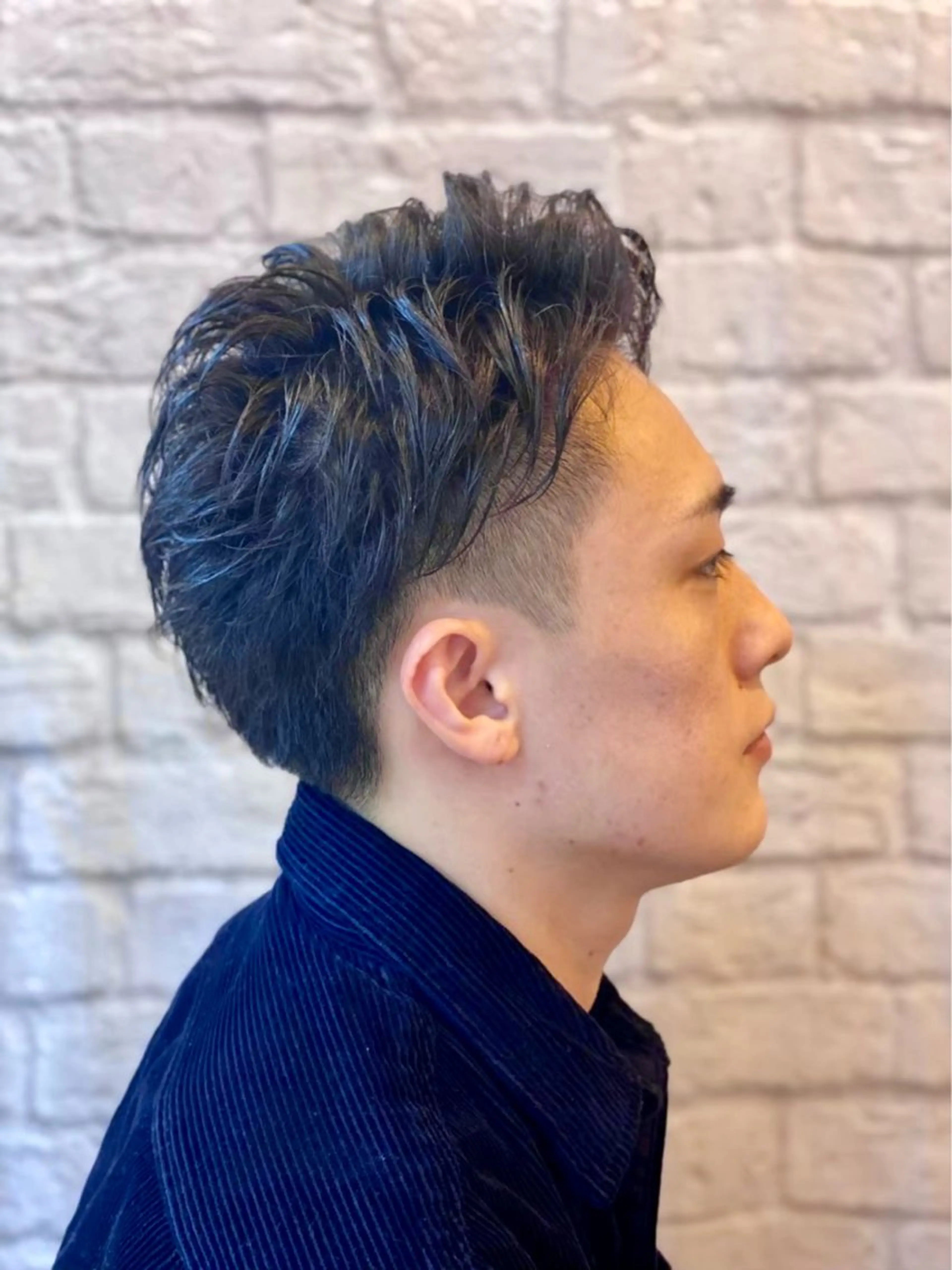 ショート パーマ ヘアアレンジ メンズ キッズ カット ヘアセット メンズカット/パーマ 山崎航平💈のヘアスタイル