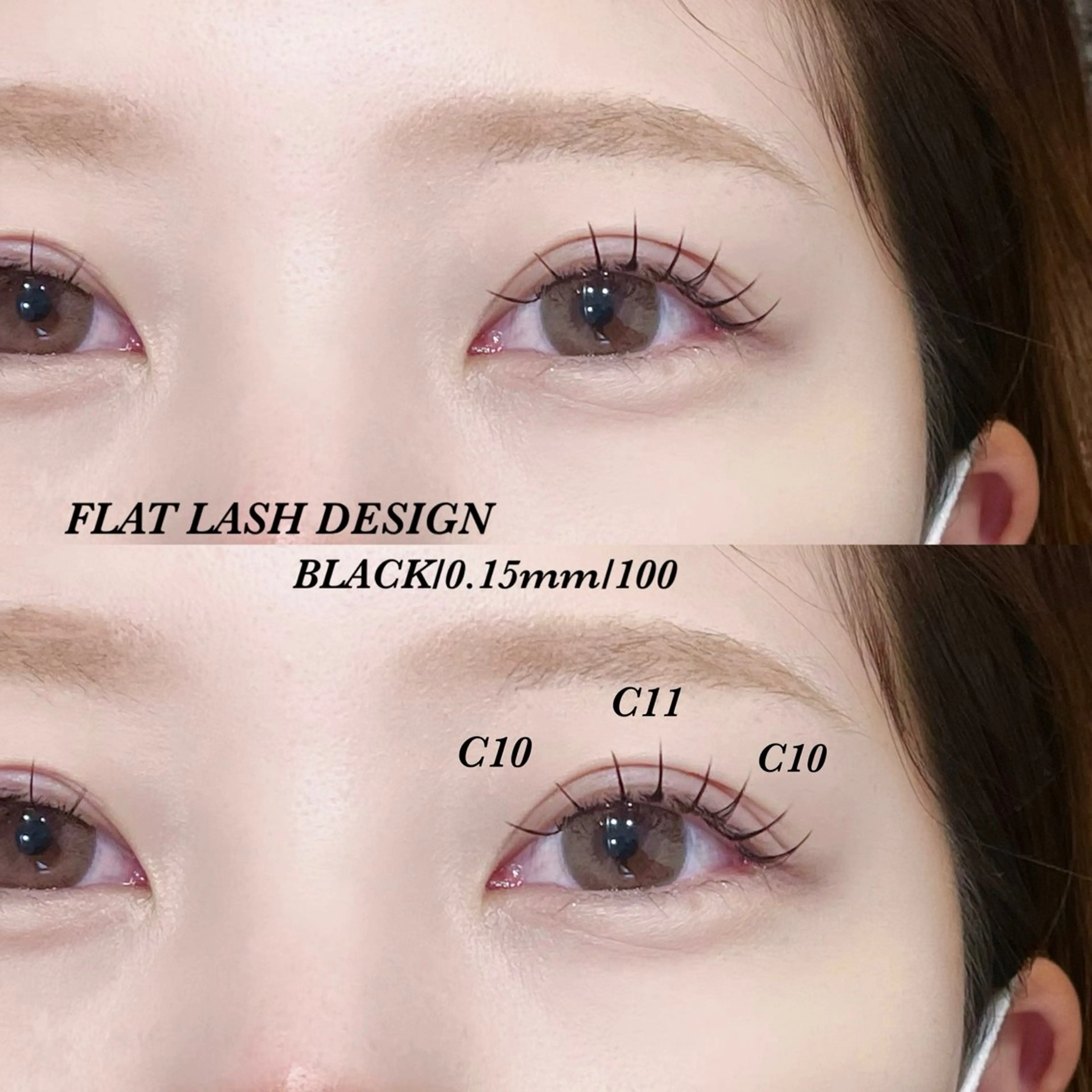 【オフ無料】フラットラッシュ100本 / カラーに変更OK★￥5000＋指名料¥300の写真