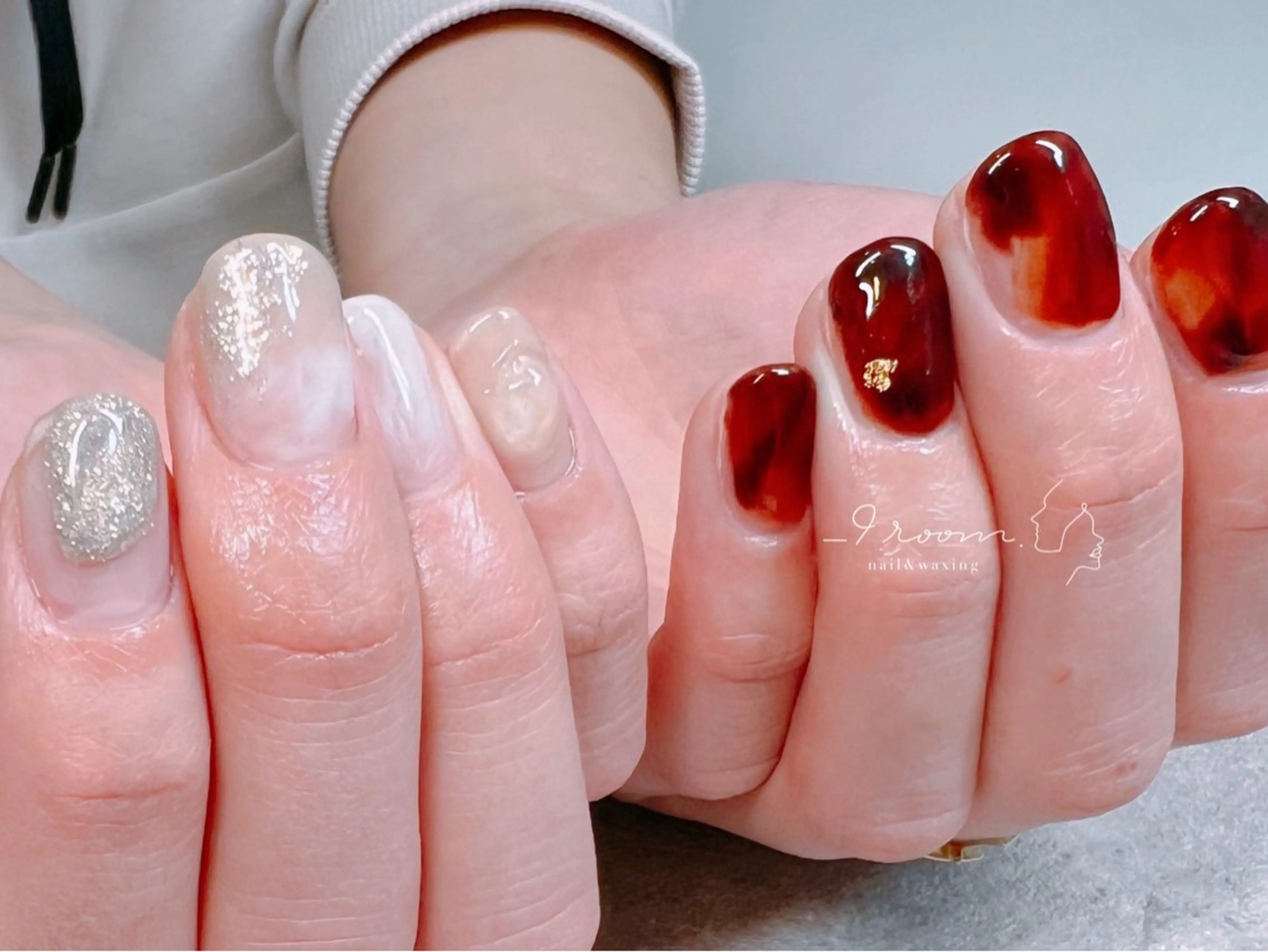 ネイル べっ甲ネイル ハンドネイル _9 room. Yoshimiのネイルデザイン