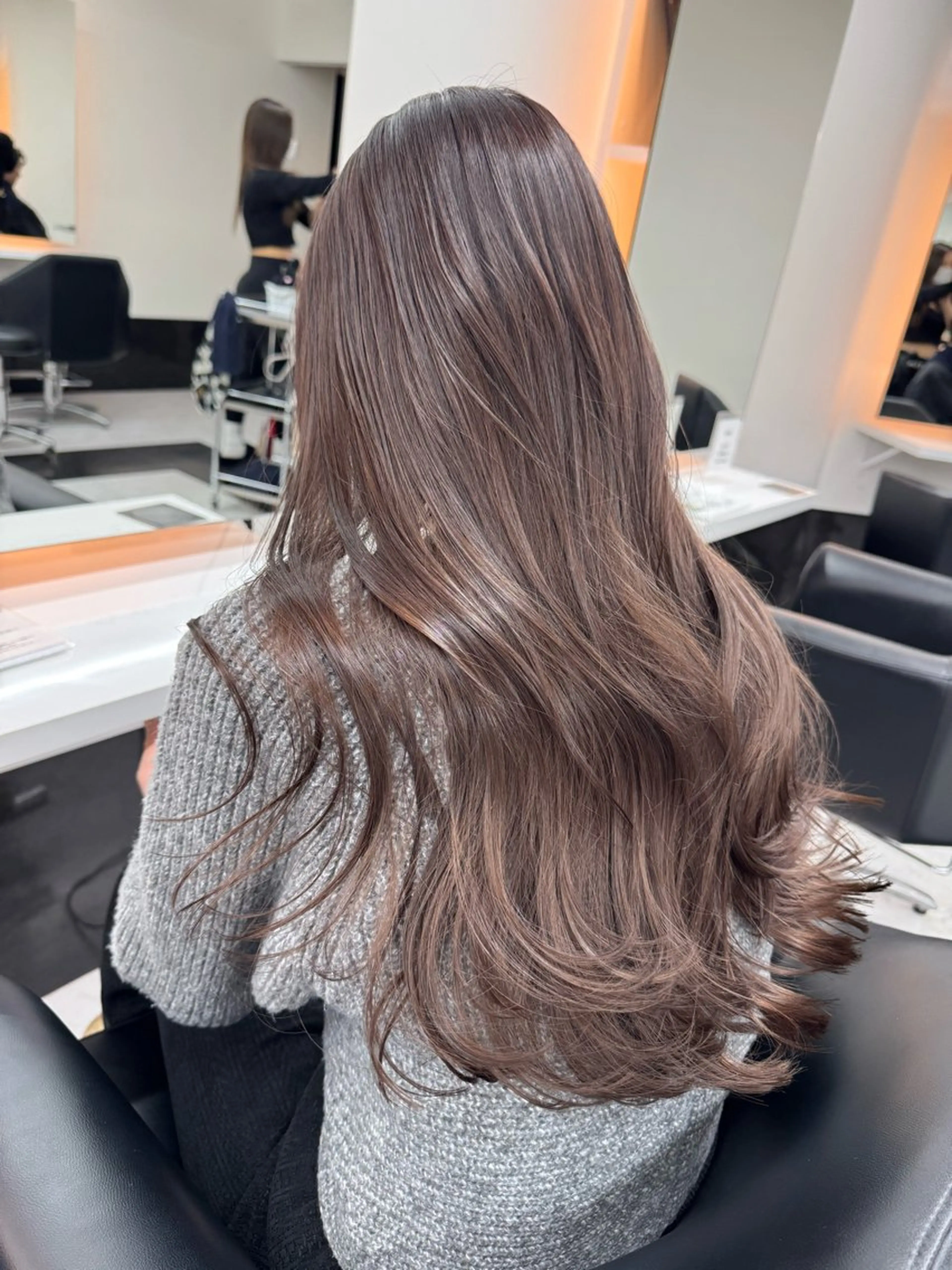 ロング カラー カット ヘアカラー トリートメント ALEAP owl 平野 宏樹のヘアスタイル