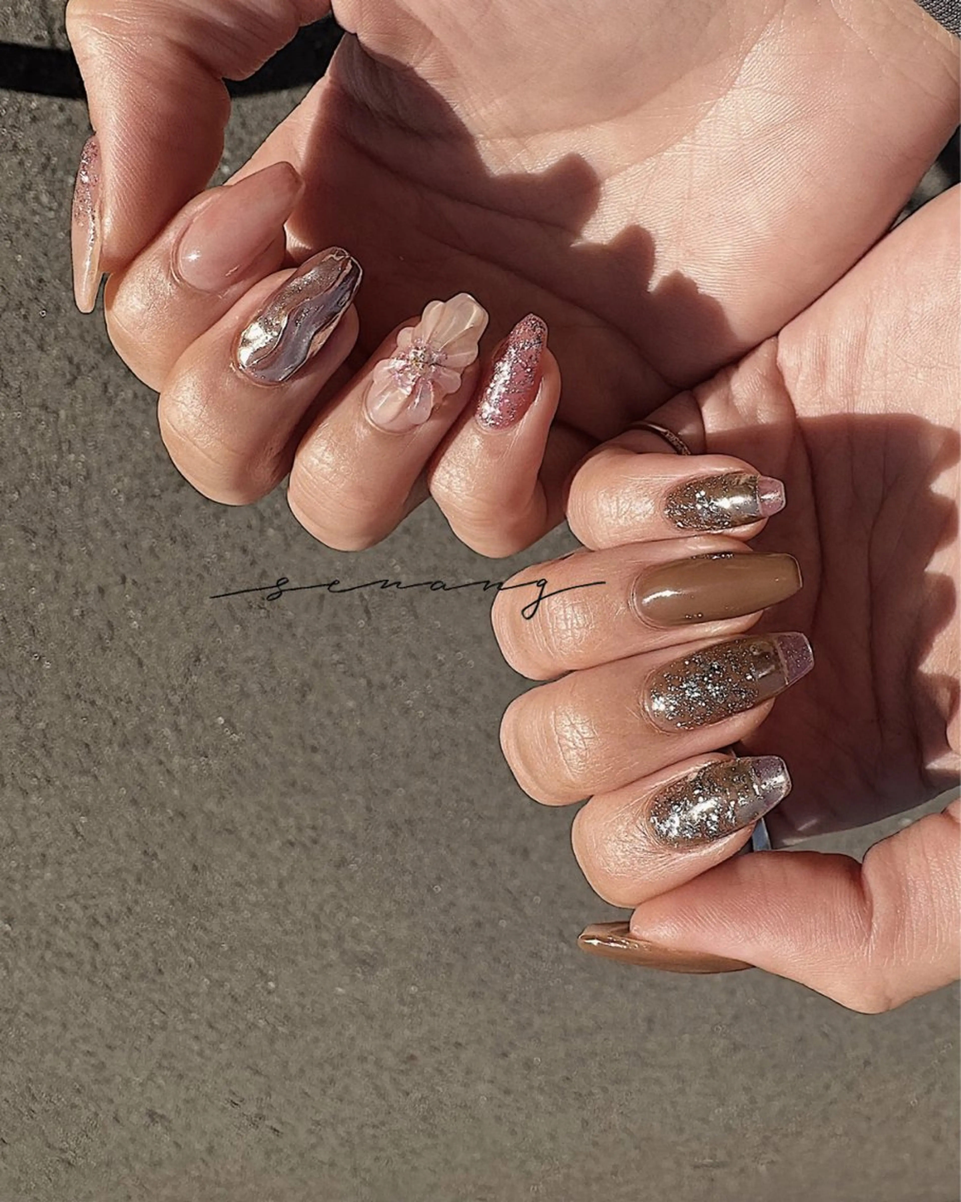 ネイル ニュアンスネイル ハンドネイル senang所属・senang nailのネイルデザイン