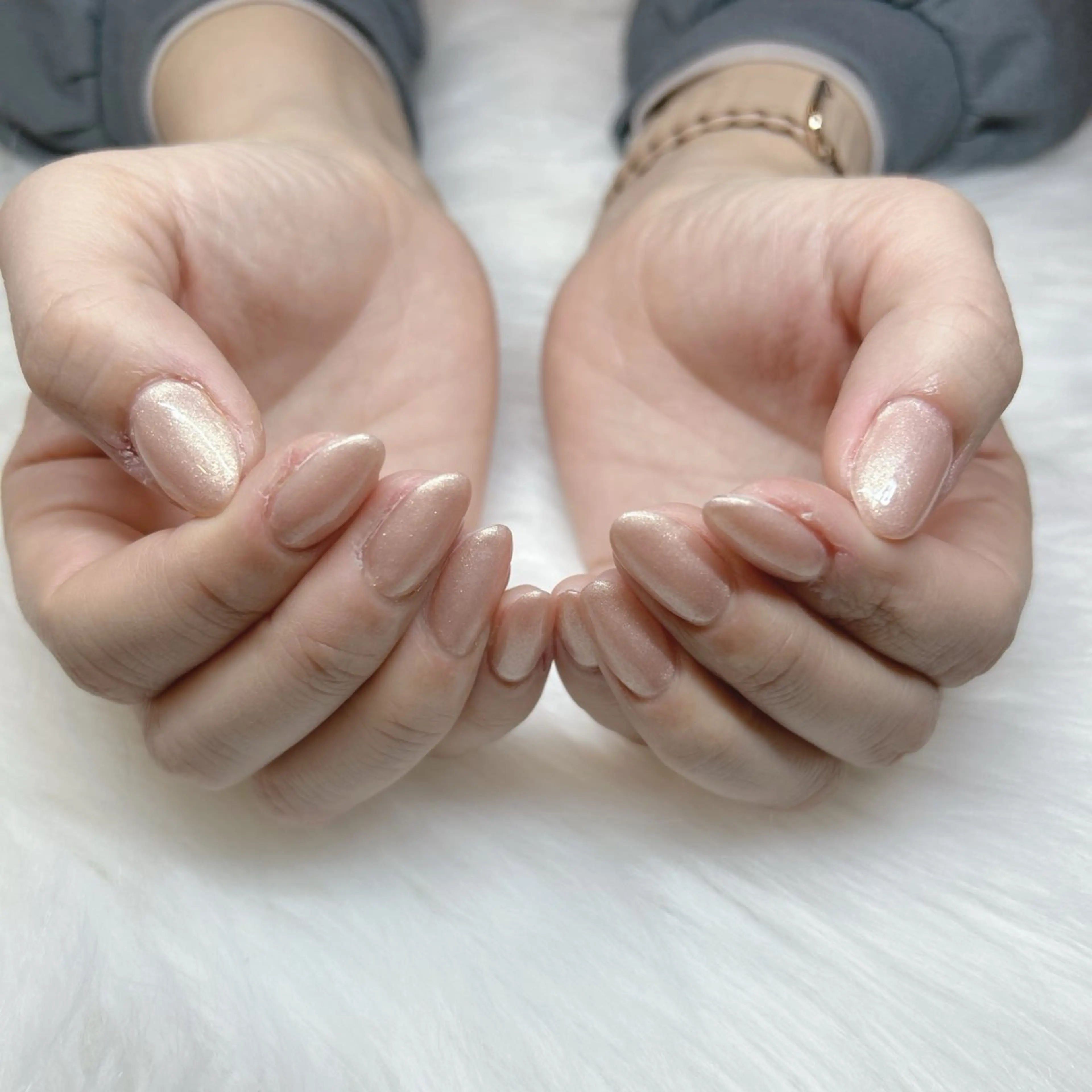 ミディアム ハンドネイル HANA うるののネイルデザイン