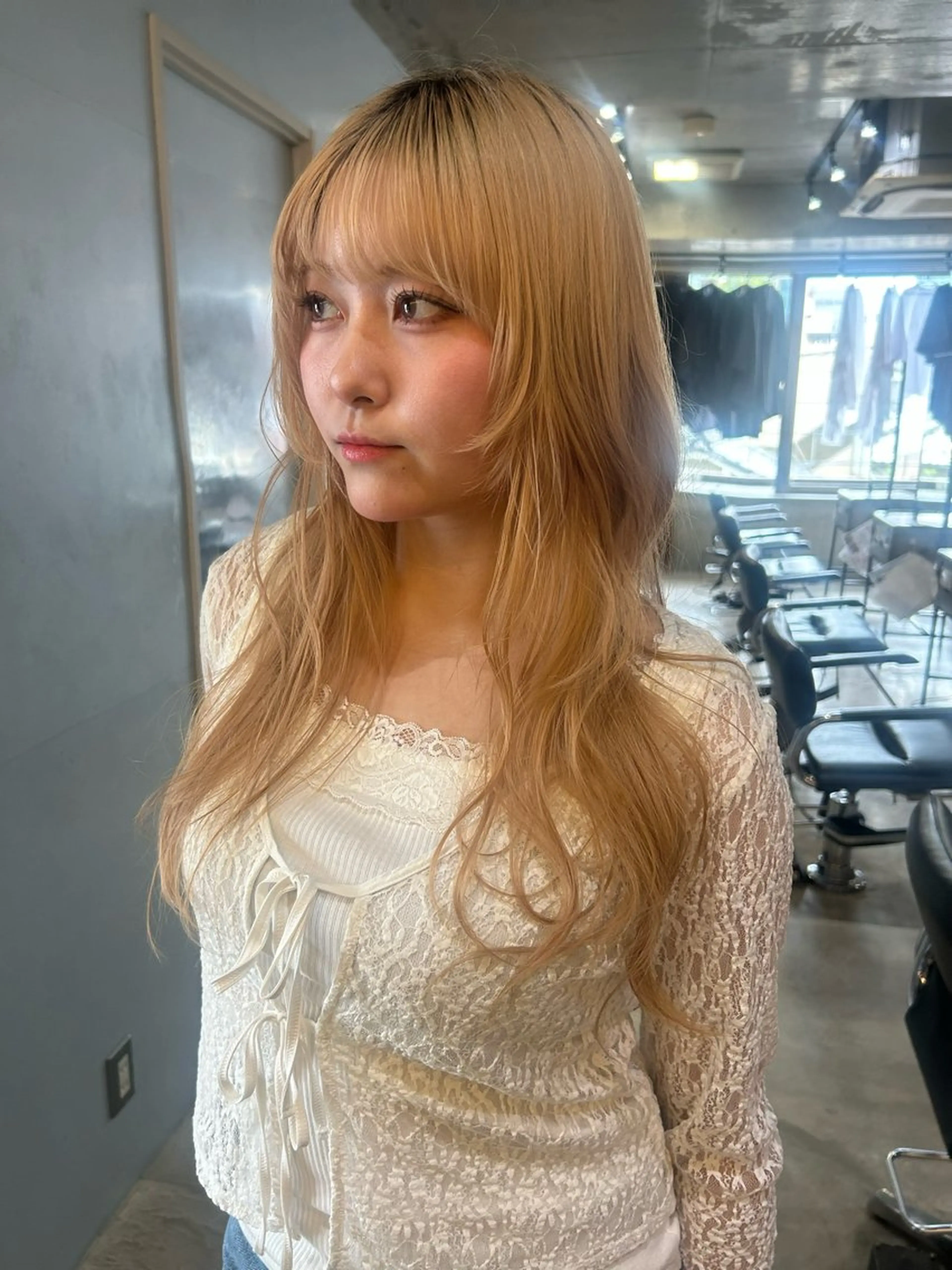 ロング カラー 韓国ヘア/ボブ/レ イヤー/ EMIRIのヘアスタイル