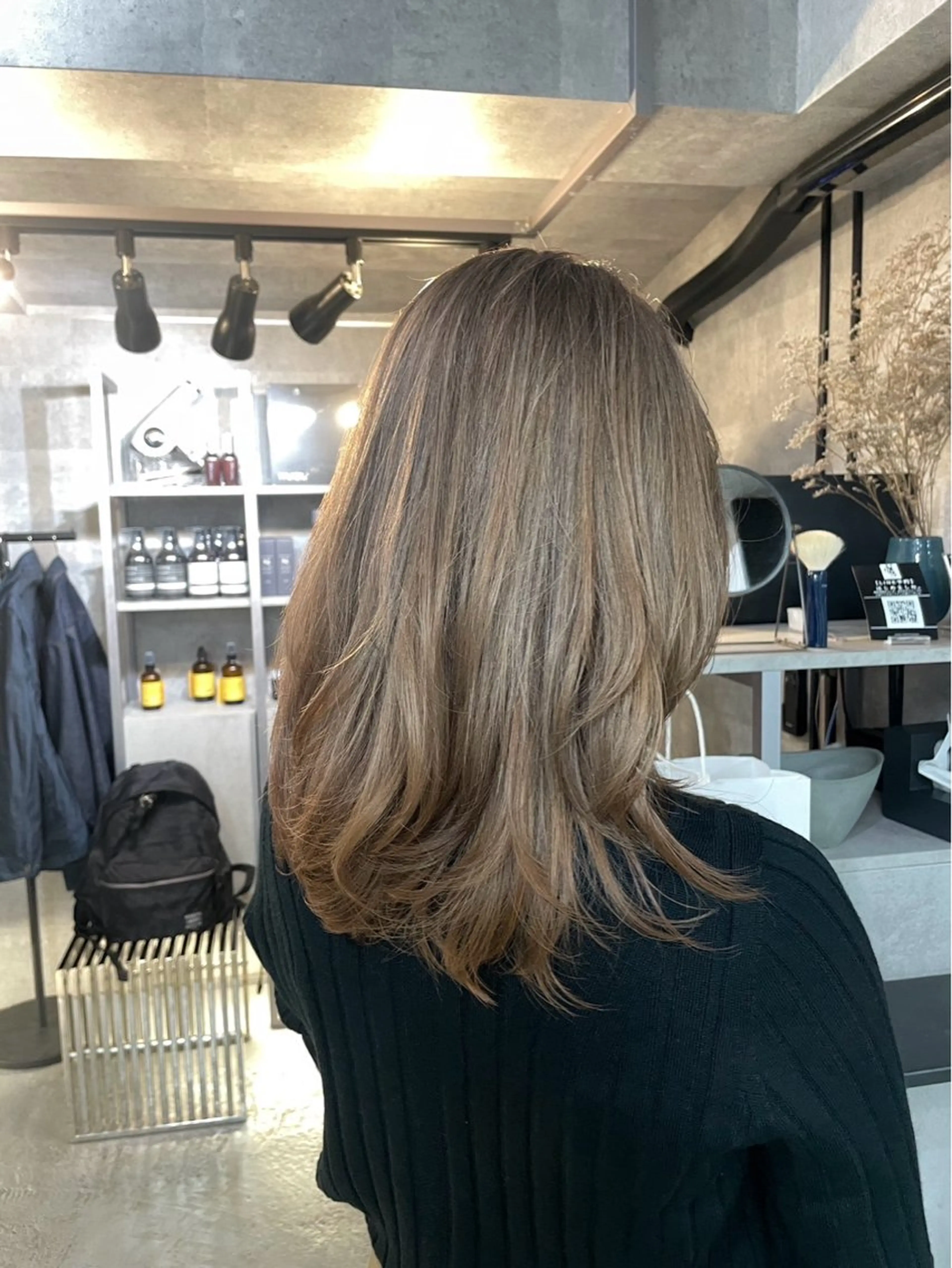 ミディアム カラー カット ヘアカラー トリートメント NOOS omotesando所属・あなたのお悩み改善" You"💚❤️💛のヘアスタイル