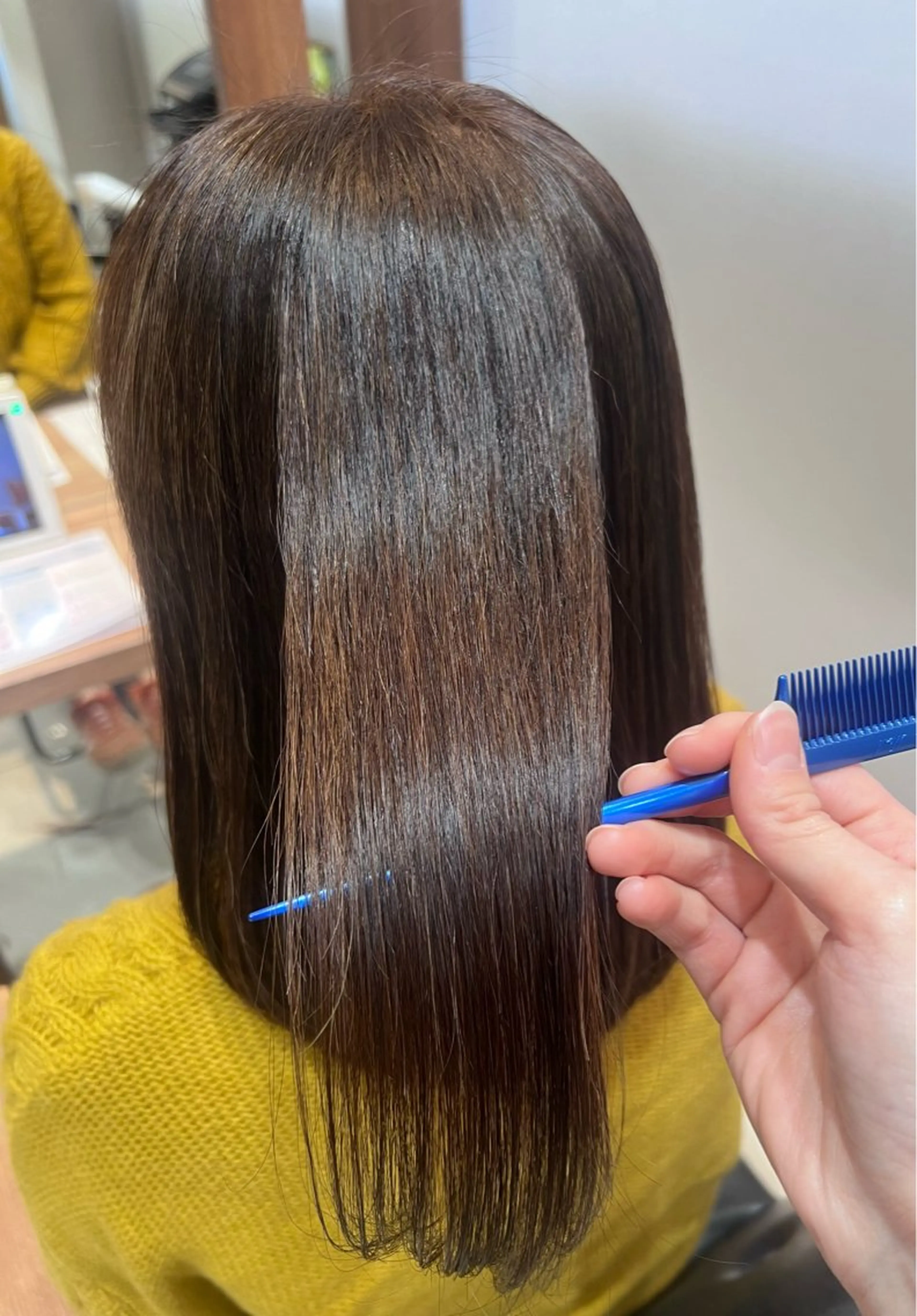 セミロング 縮毛矯正 PROGRESS 🌻ayakaのヘアスタイル