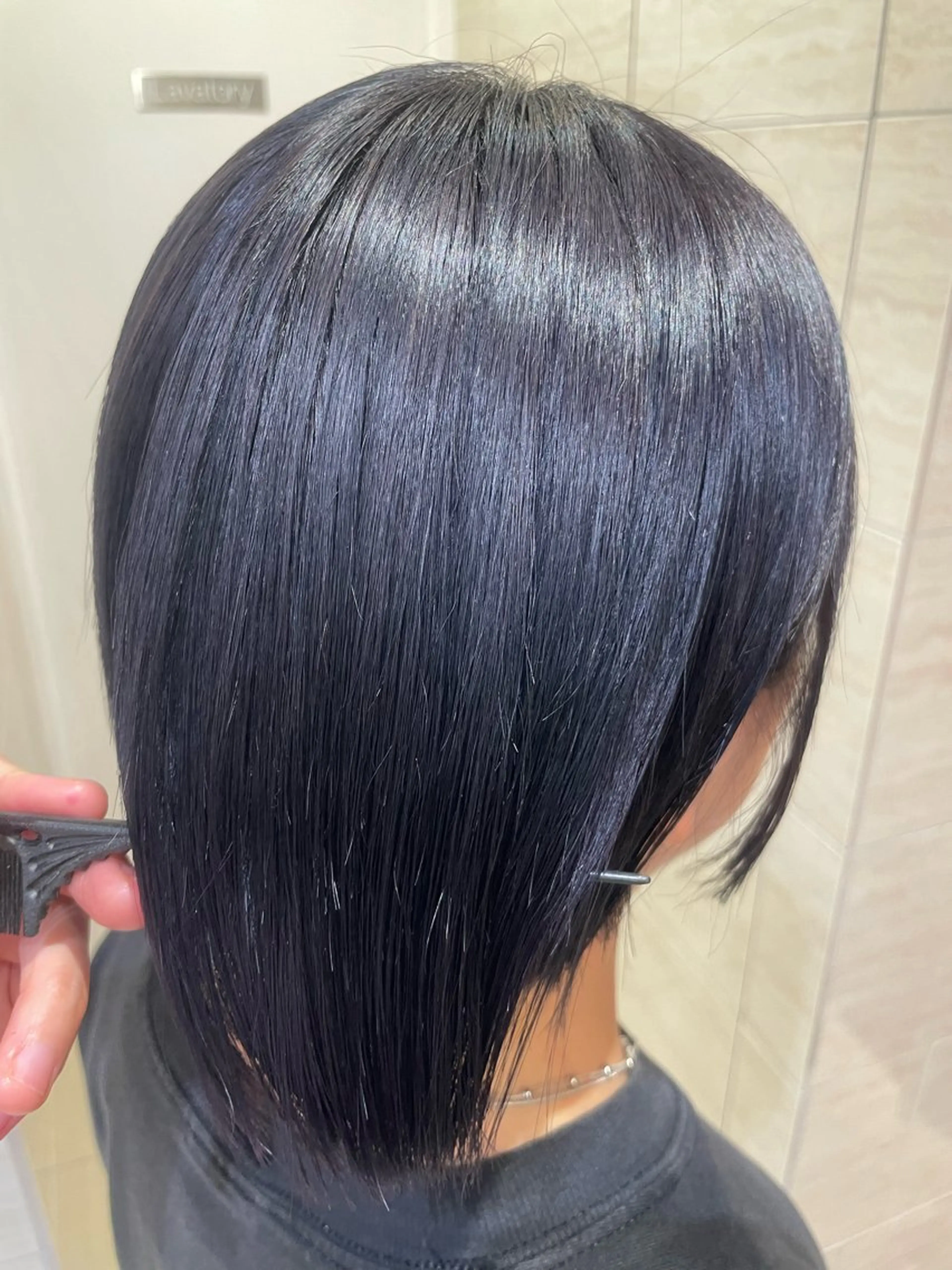 カラー ICHINA🦋寒色 /青髪/艶髪/大船のヘアスタイル