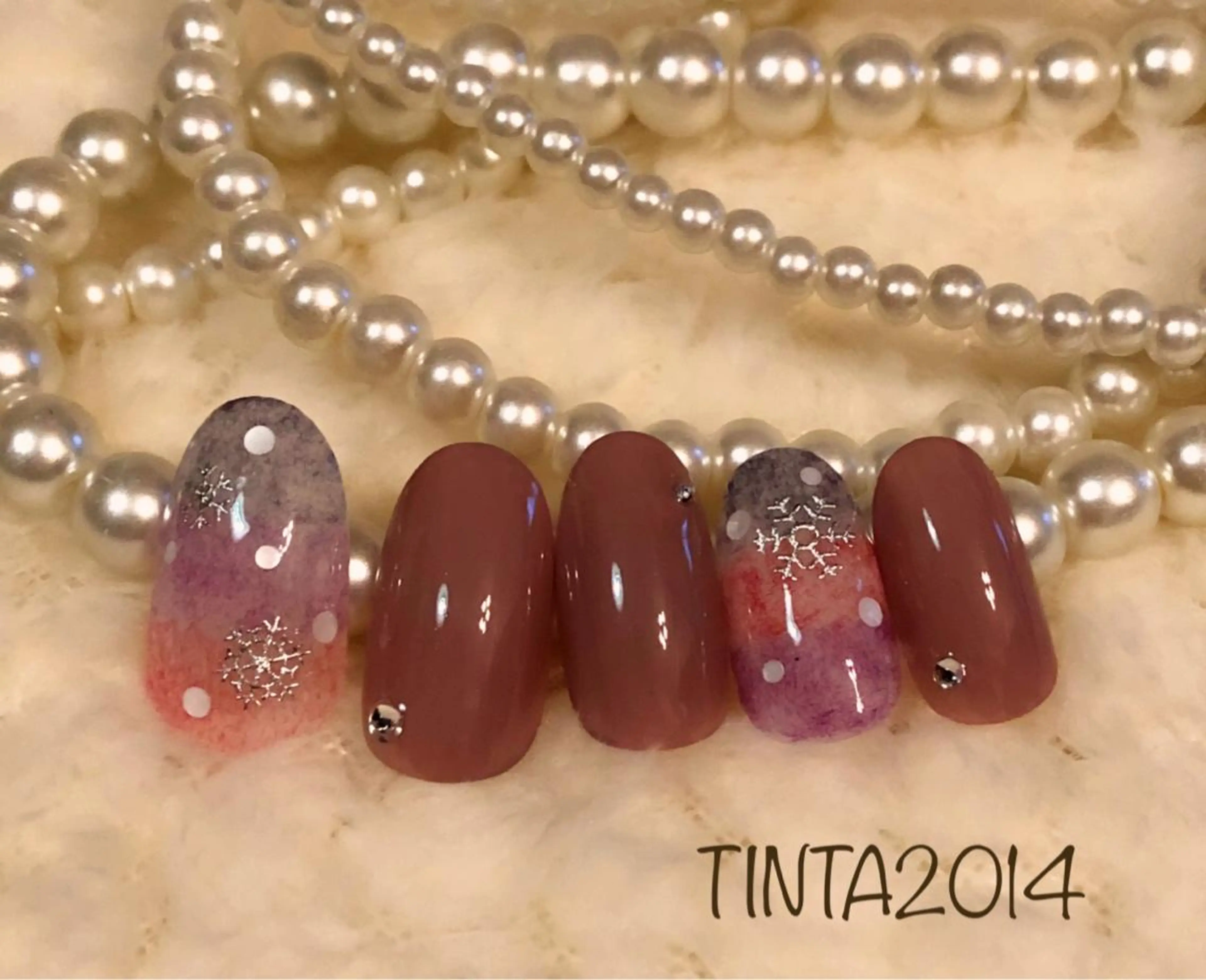 ネイル ボーダー ネイルサロン ティンタ所属・馬場 典子のネイルデザイン