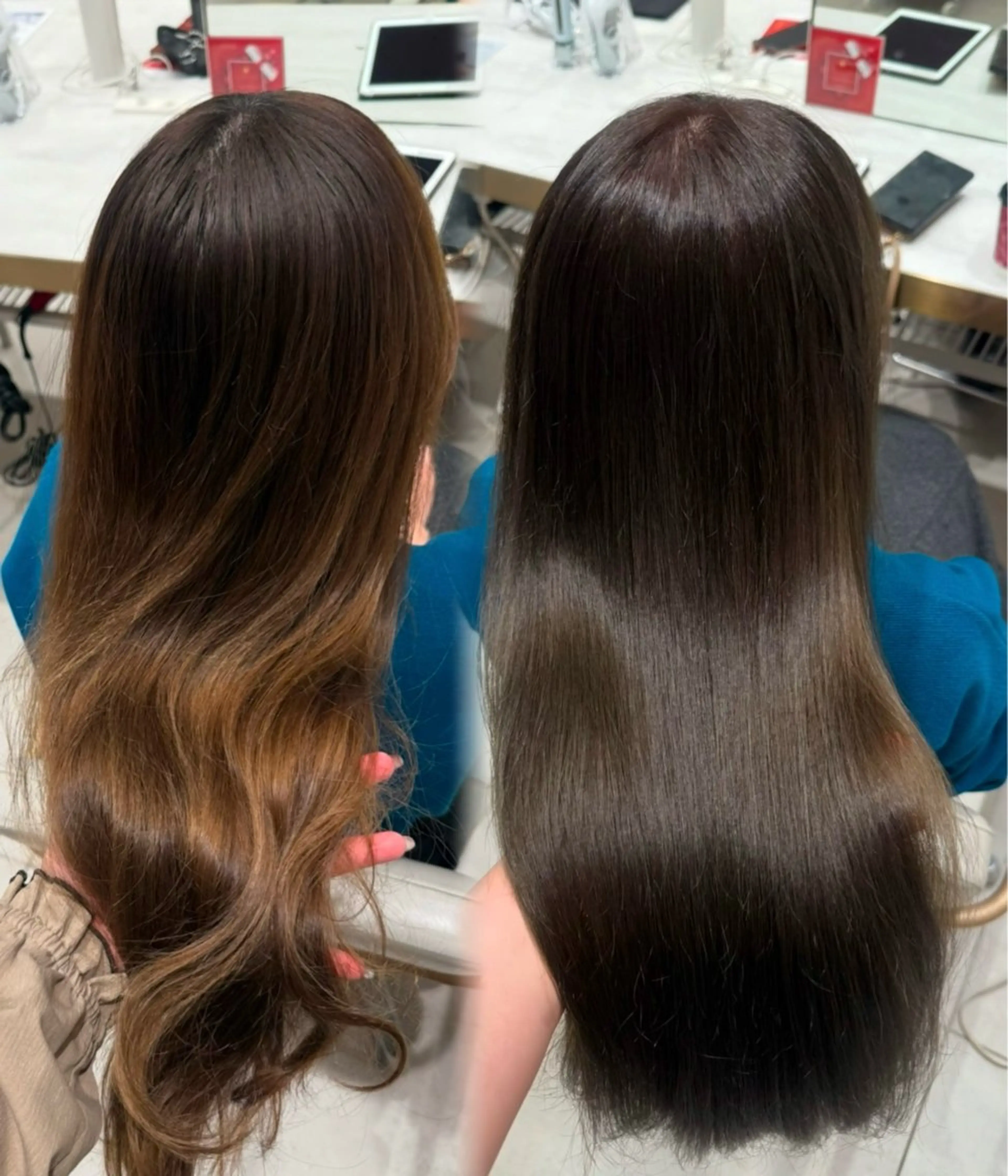 ロング カラー ヘアカラー トリートメント 内田 志乃のヘアスタイル