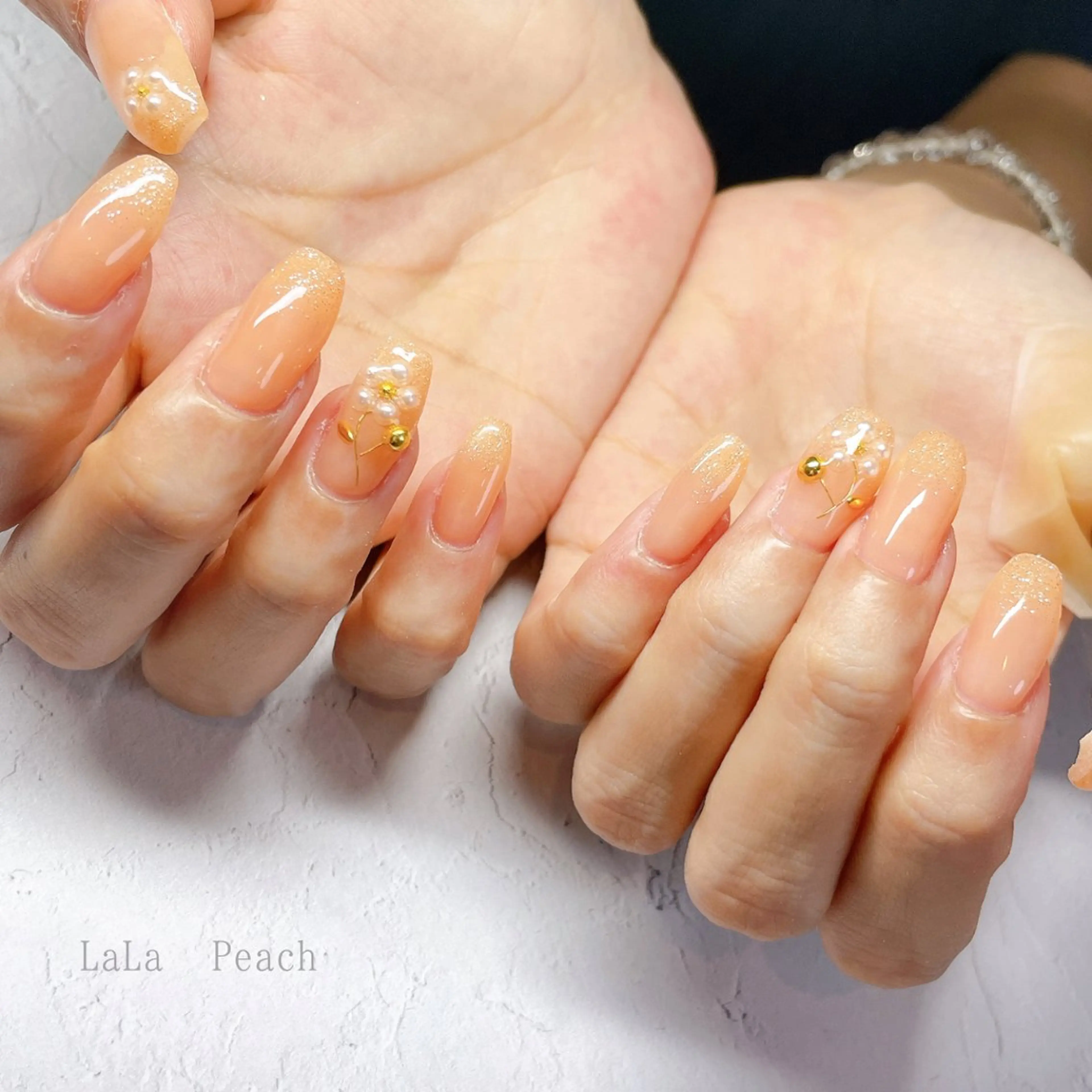 ネイル ジェルネイル ハンドネイル LaLa Peach 福岡のマツエク・マツパデザイン