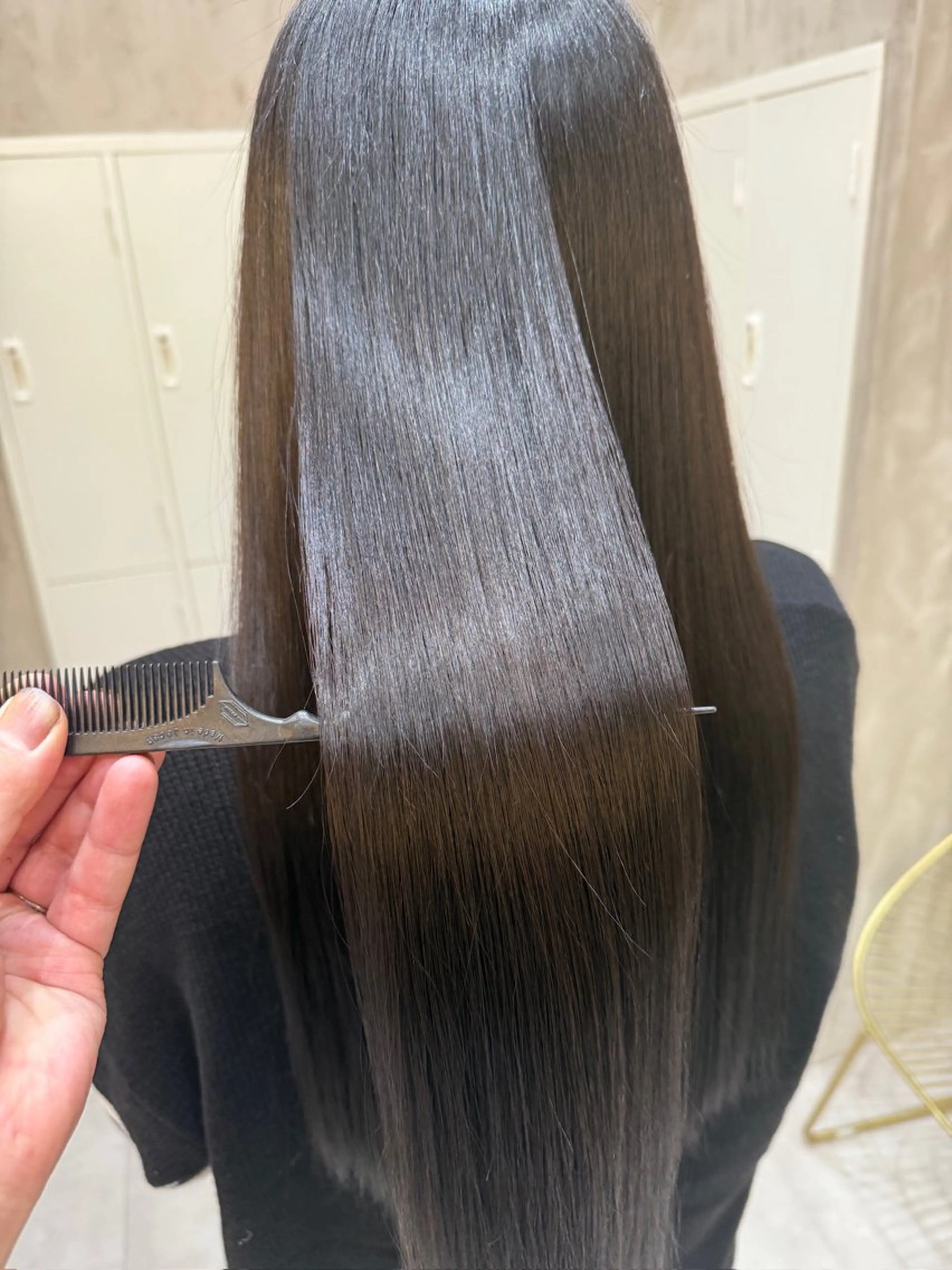 ロング ✨赤味消しカラー✨ 韓国ヘア/古川恭平のヘアスタイル