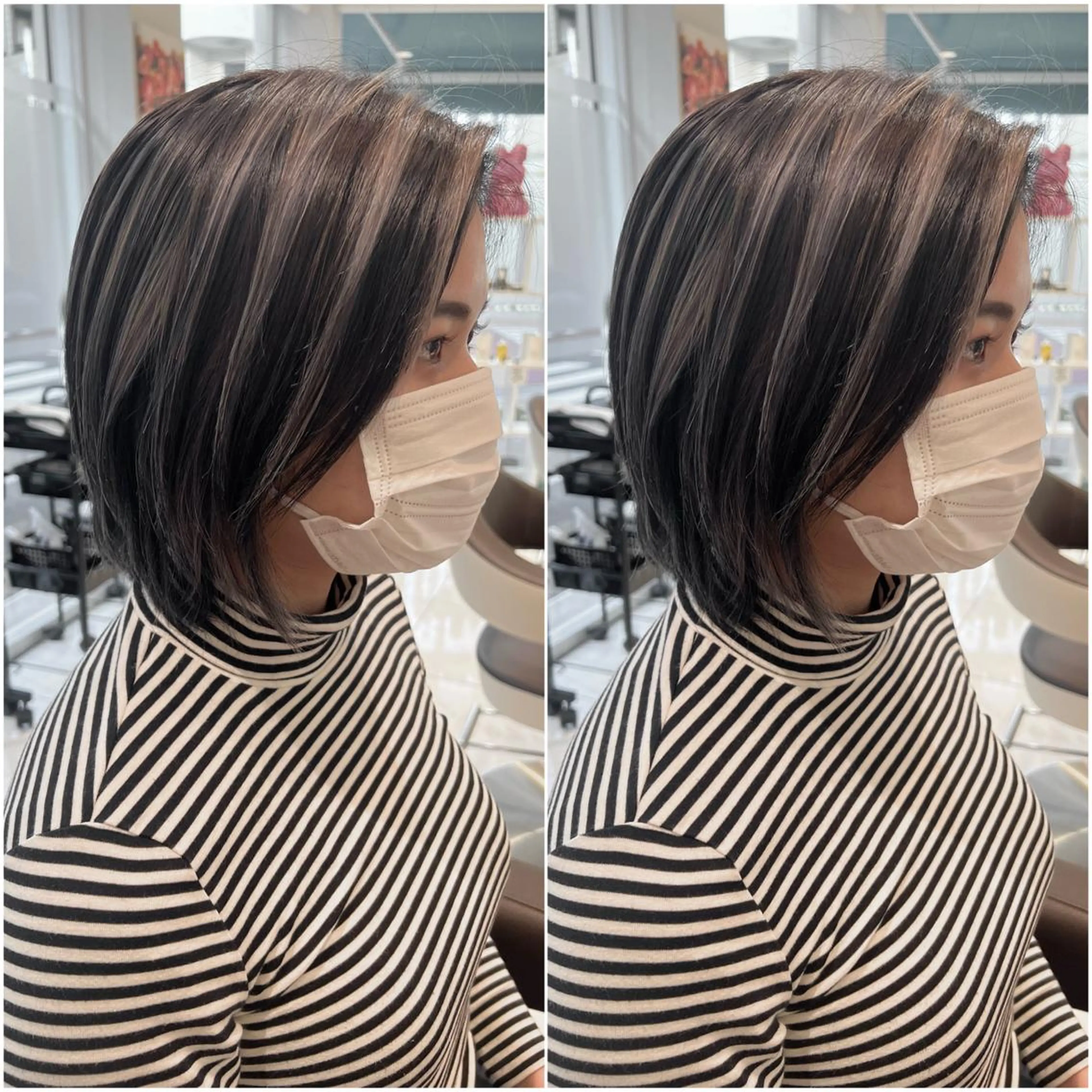 ショート カラー 全席個室　暖色カラー Zina松園優香🌸のヘアスタイル