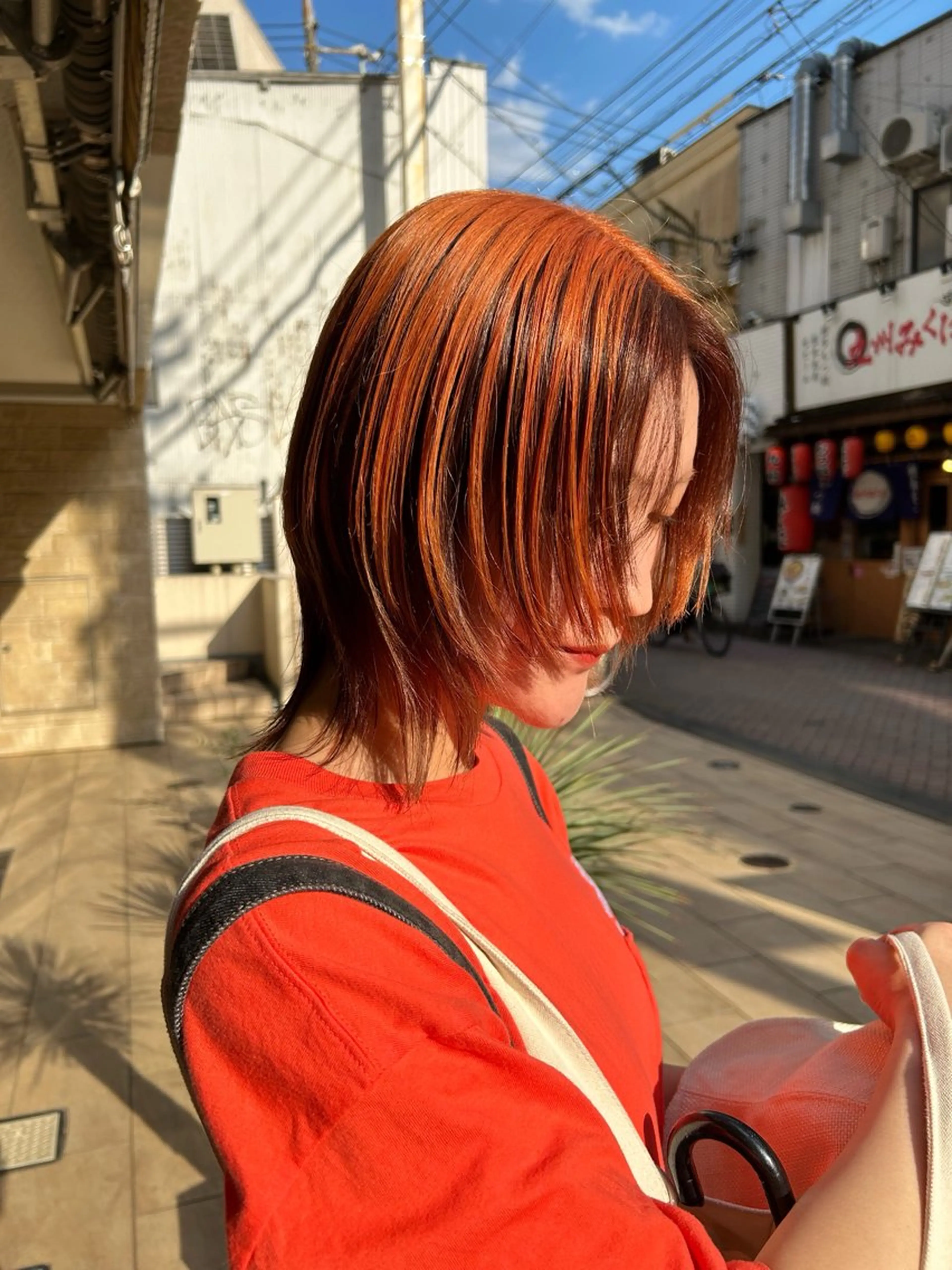 ミディアム カラー カット ヘアカラー トリートメント 🦖ミニボブ/ボブ /MOEKA🦕のヘアスタイル