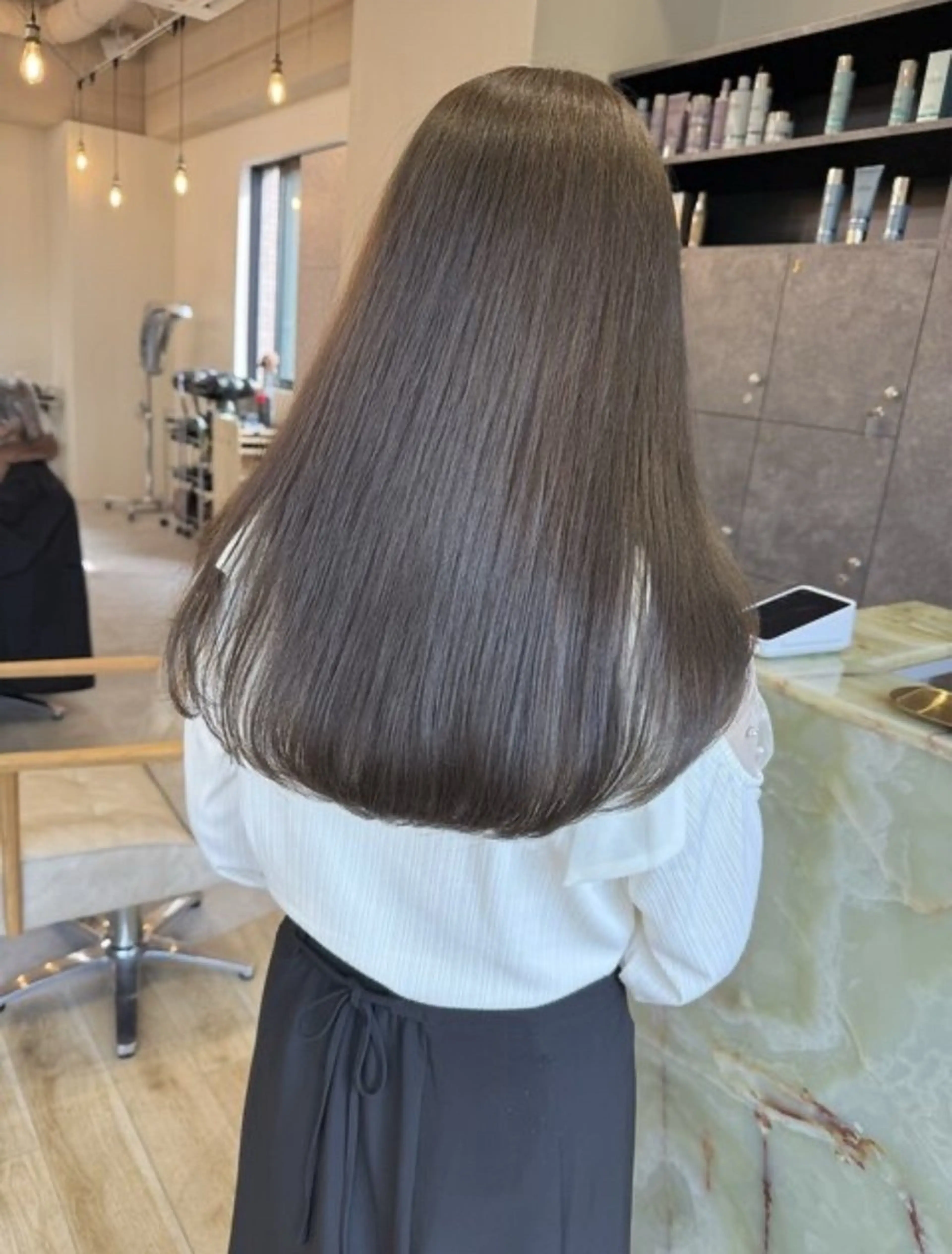 ブリーチなしトーンアップカラー + 6step treatment🕊️の写真