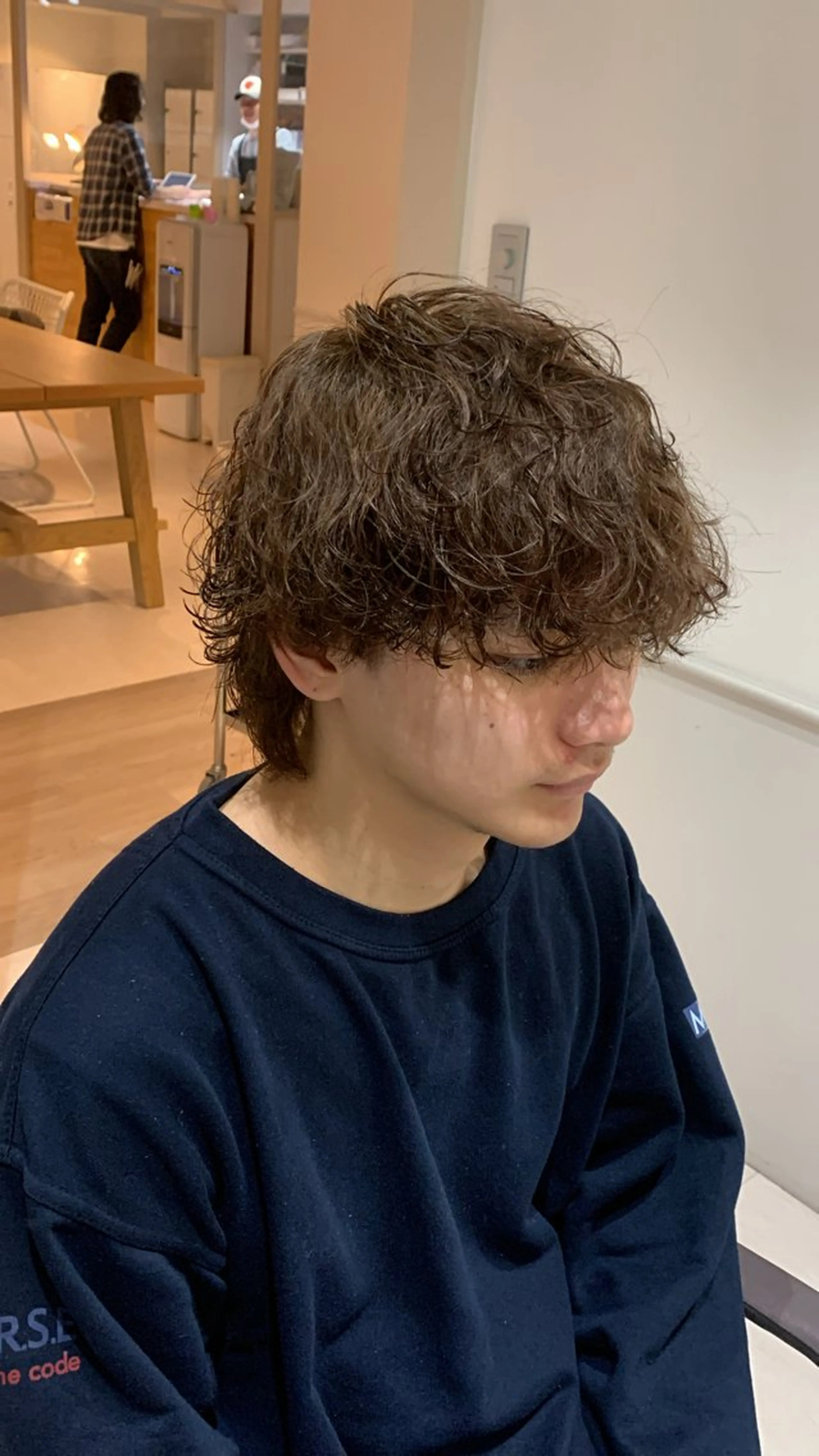 カット＋パーマ＋カラーの写真