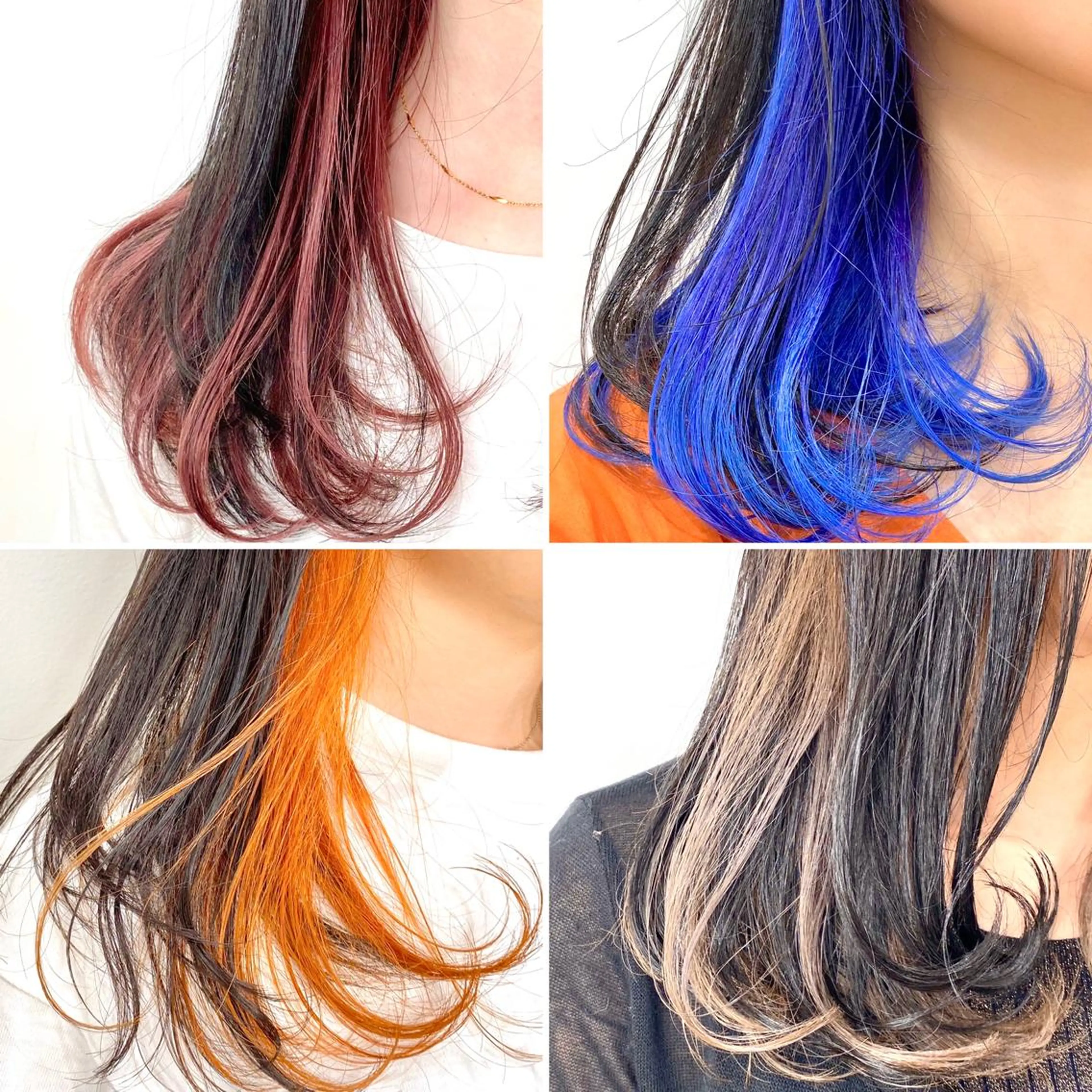 ミディアム カラー インナーカラー  渡部 妃月のヘアスタイル