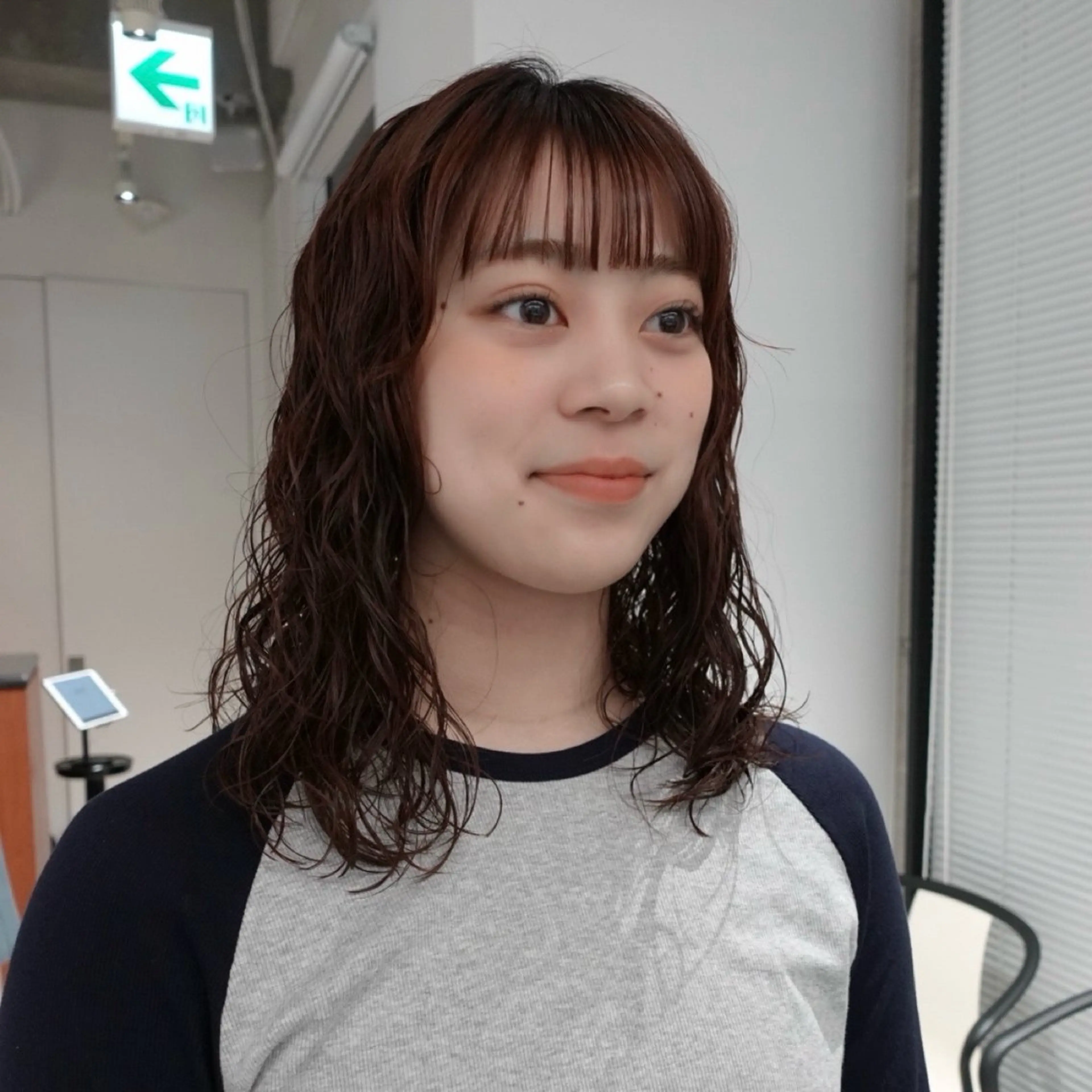 ミディアム パーマ ヘアアレンジ ミディアムパーマ カット パーマ 🌐サトウ リョウ🌐のヘアスタイル