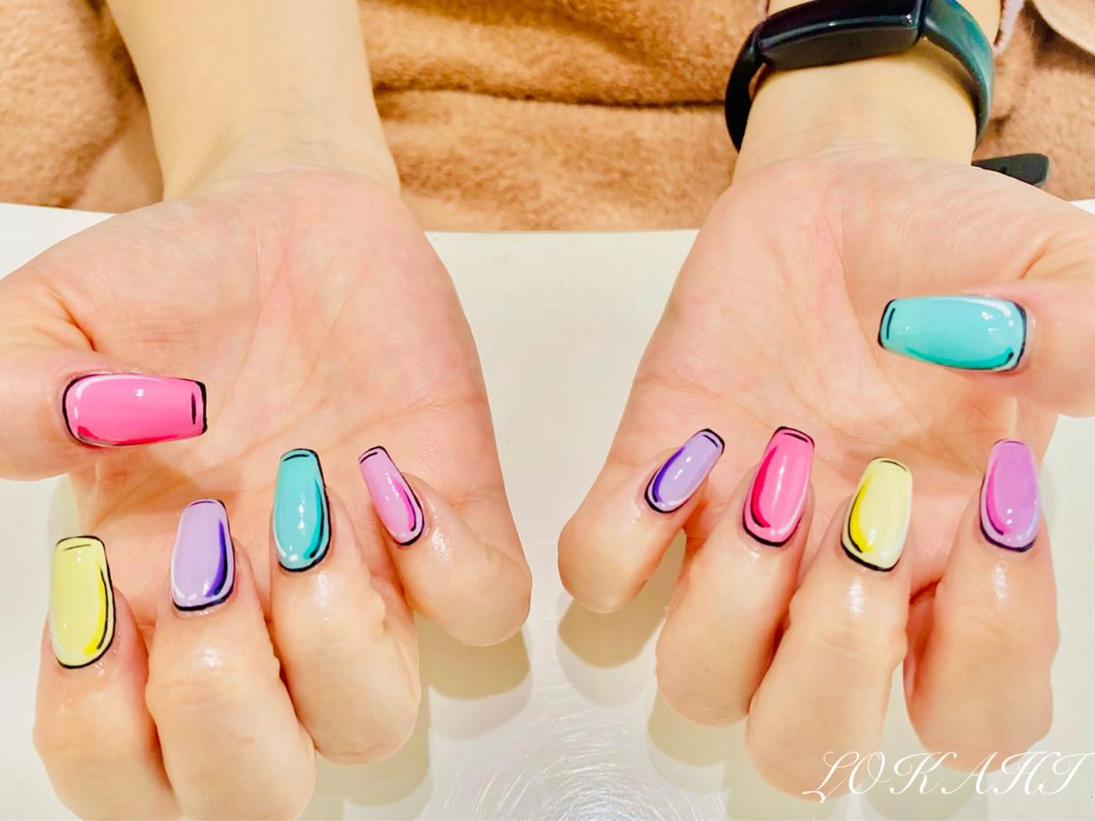 ロング ネイル マツエク・マツパ アイブロウ 眉カラー フラットラッシュ パリジェンヌラッシュリフト まつげパーマ 一重×まつ毛パーマ ハンドネイル 13日3980円‼️ マグもデザインも◎のネイルデザイン