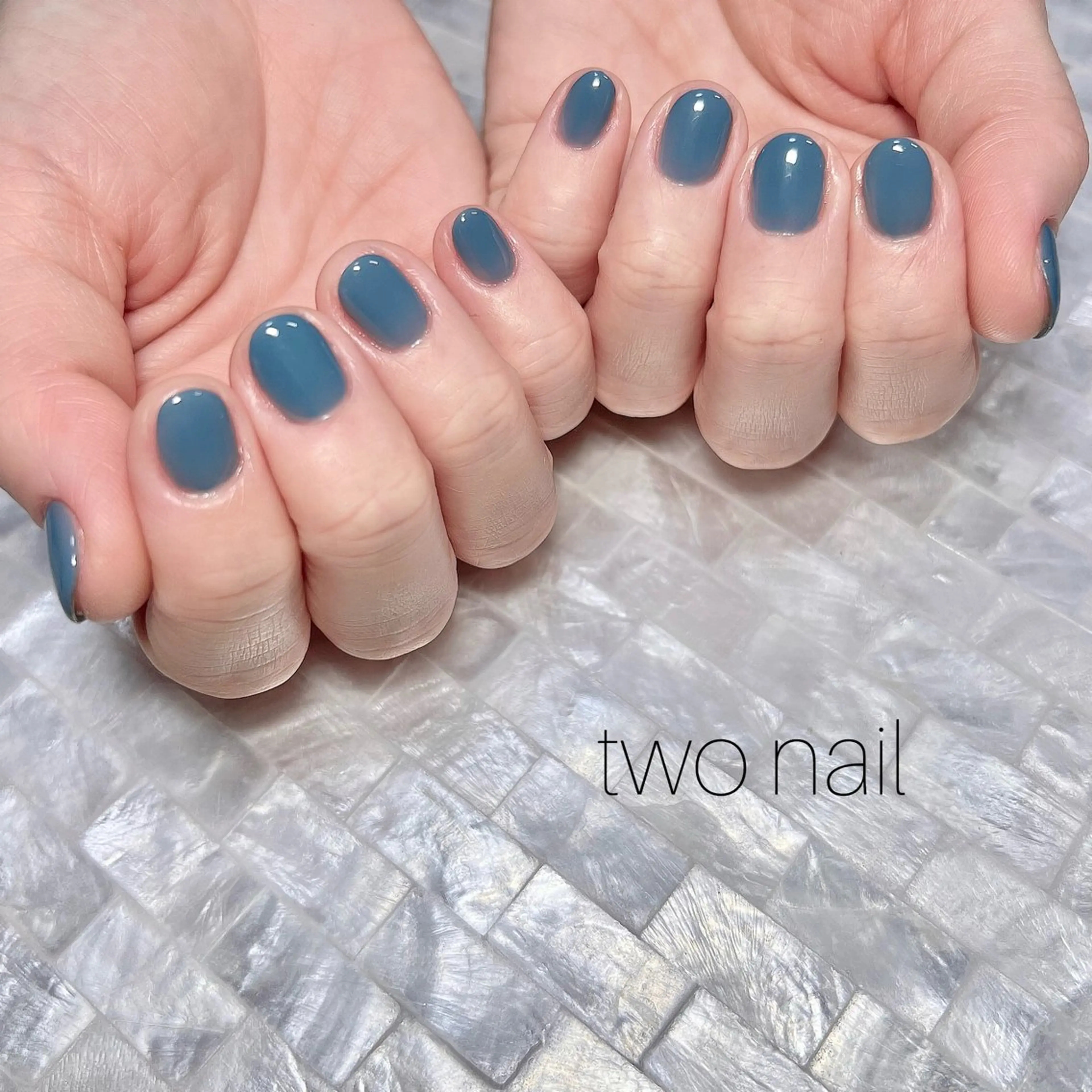 ネイル ネイルチップ ホワイト ハンドネイル two nailのネイルデザイン