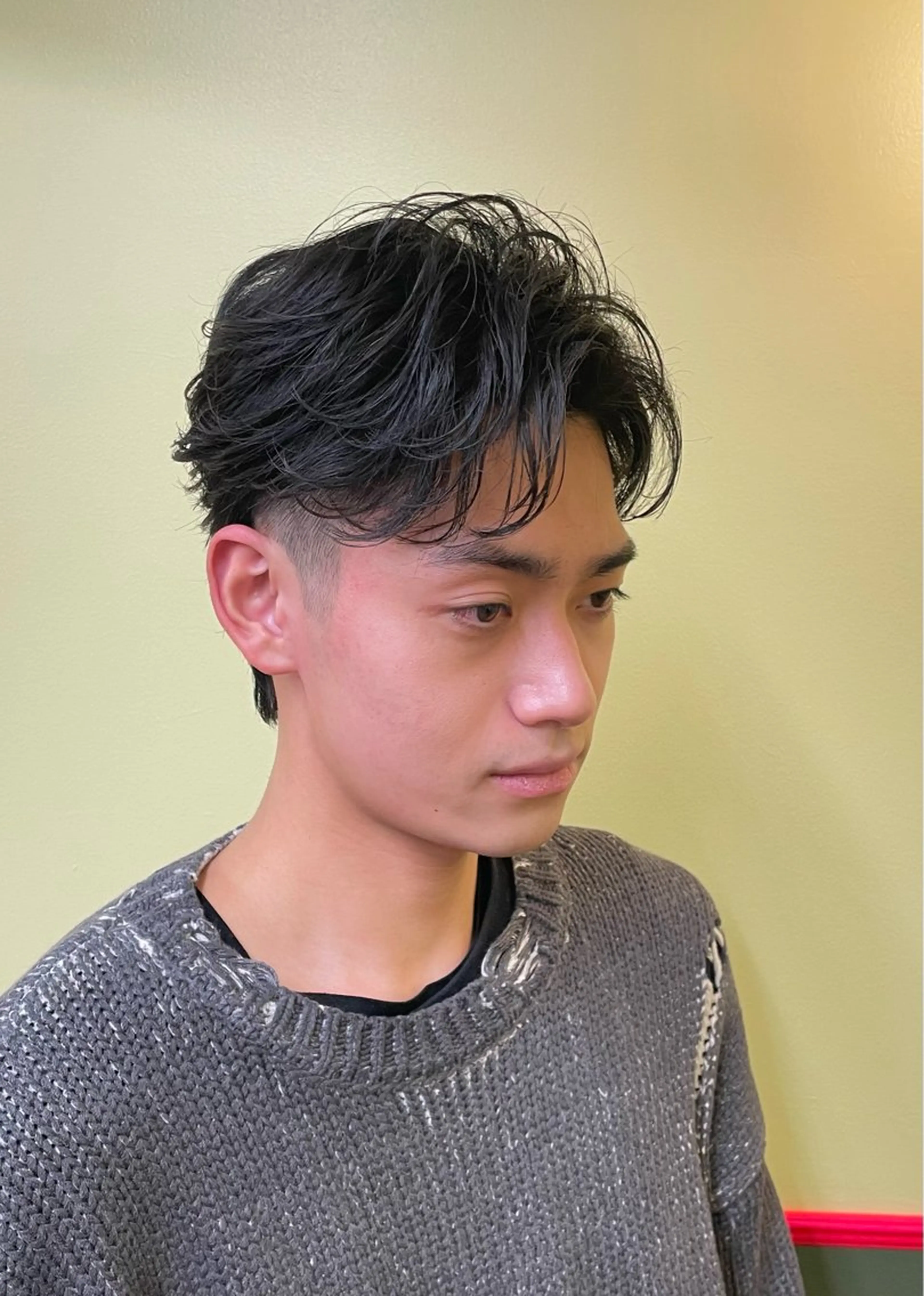 ショート メンズ メンズパーマ ショートヘア cure 船橋店所属・メンズヘア/艶カラー /ブリーチ/魁人のヘアスタイル