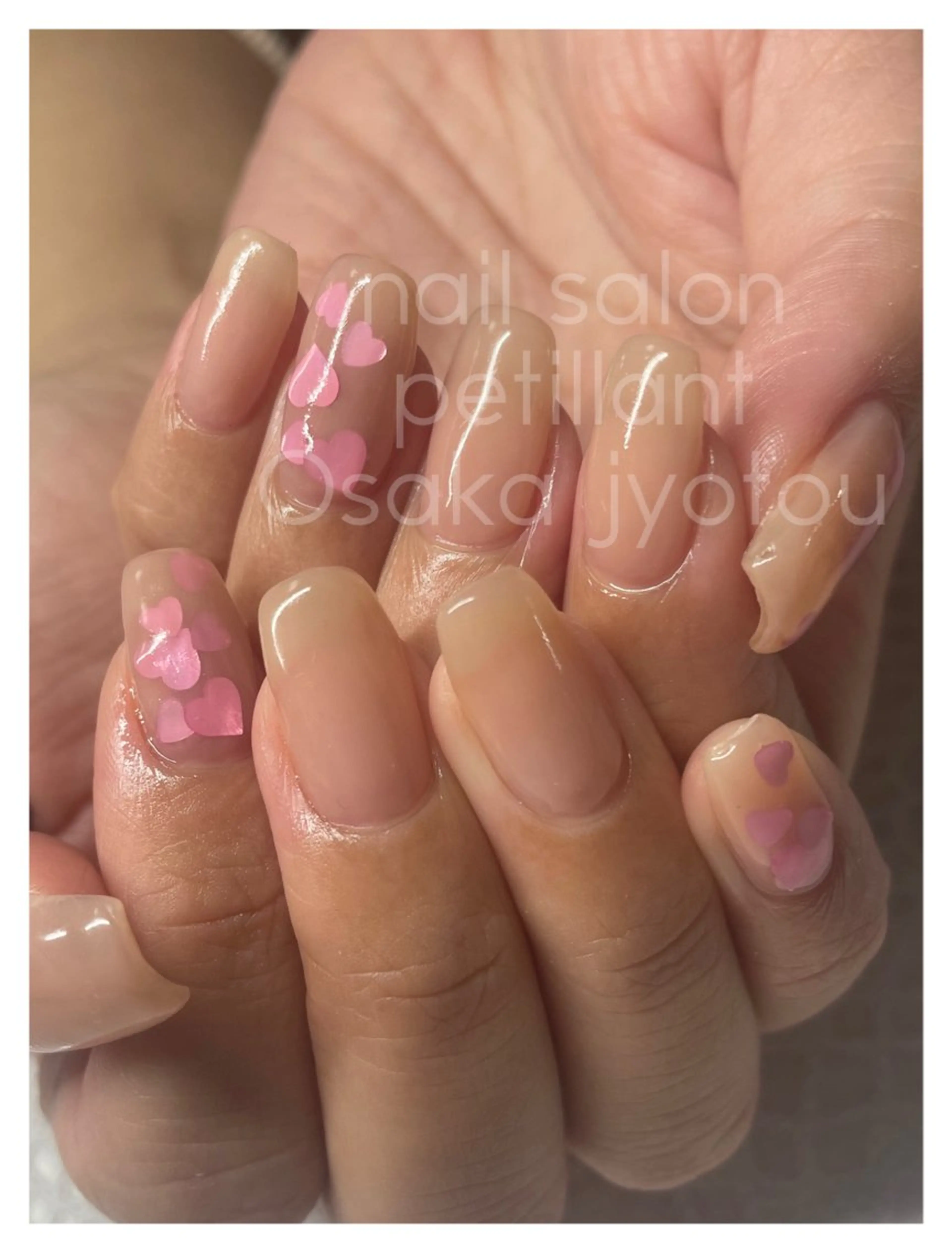 ネイル ハート シンプルネイル petillant所属・nail salon petillantのネイルデザイン