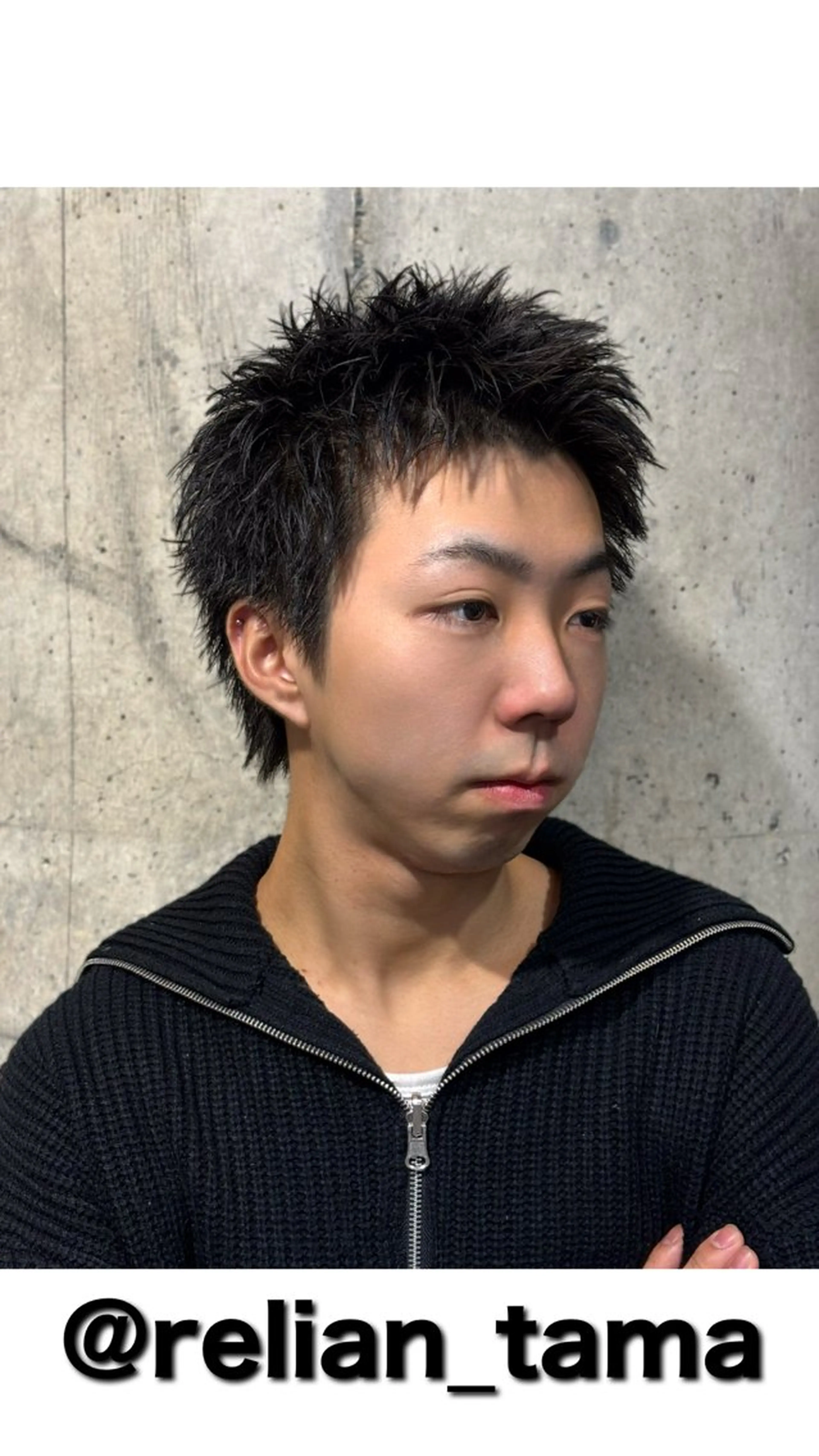 メンズ スパイキーショート 池袋メンズ縮毛矯正 ｜玉城柊平のヘアスタイル